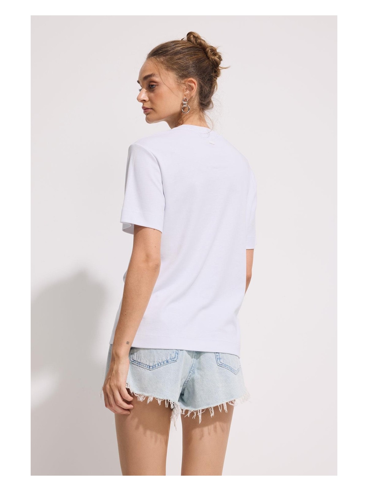 Babokah Premium Pamuk Basic Tshirt Kadın - Görsel 3