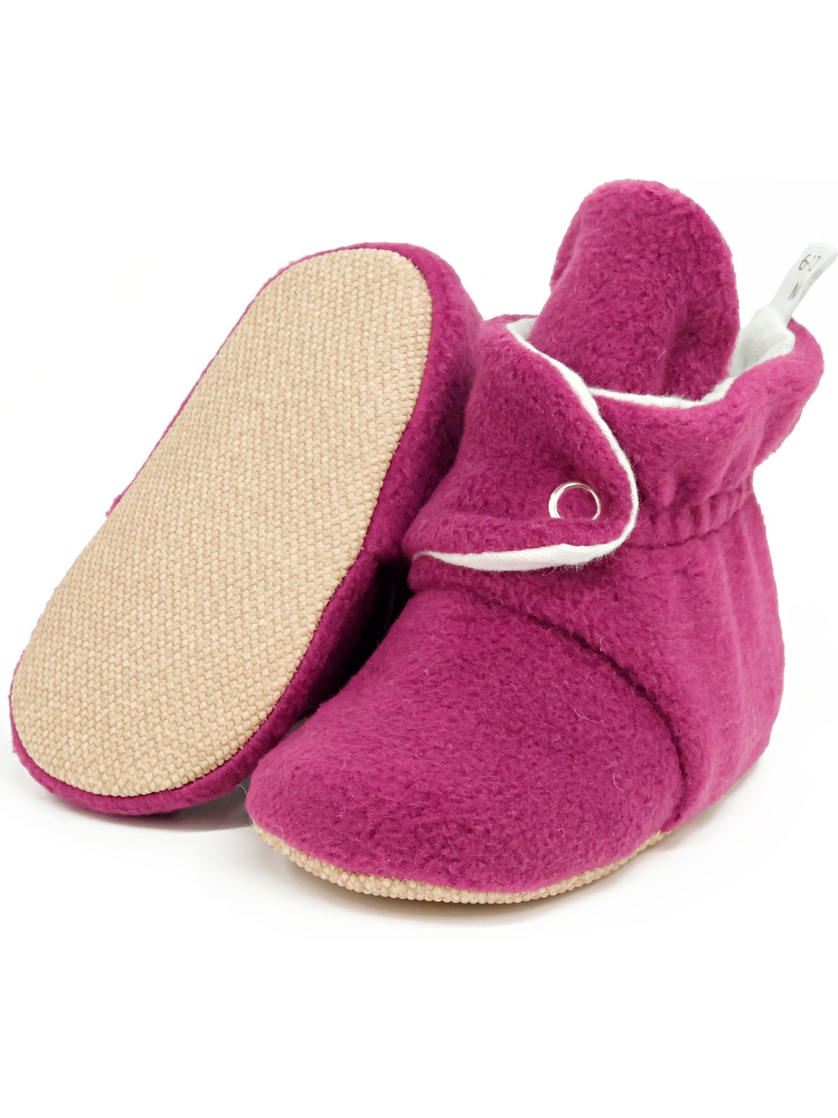Ella Bonna Polar Bebek Pandufu, Kaydırmaz Taban, Ev Botu, Kreş Ayakkabısı Patik, Mor