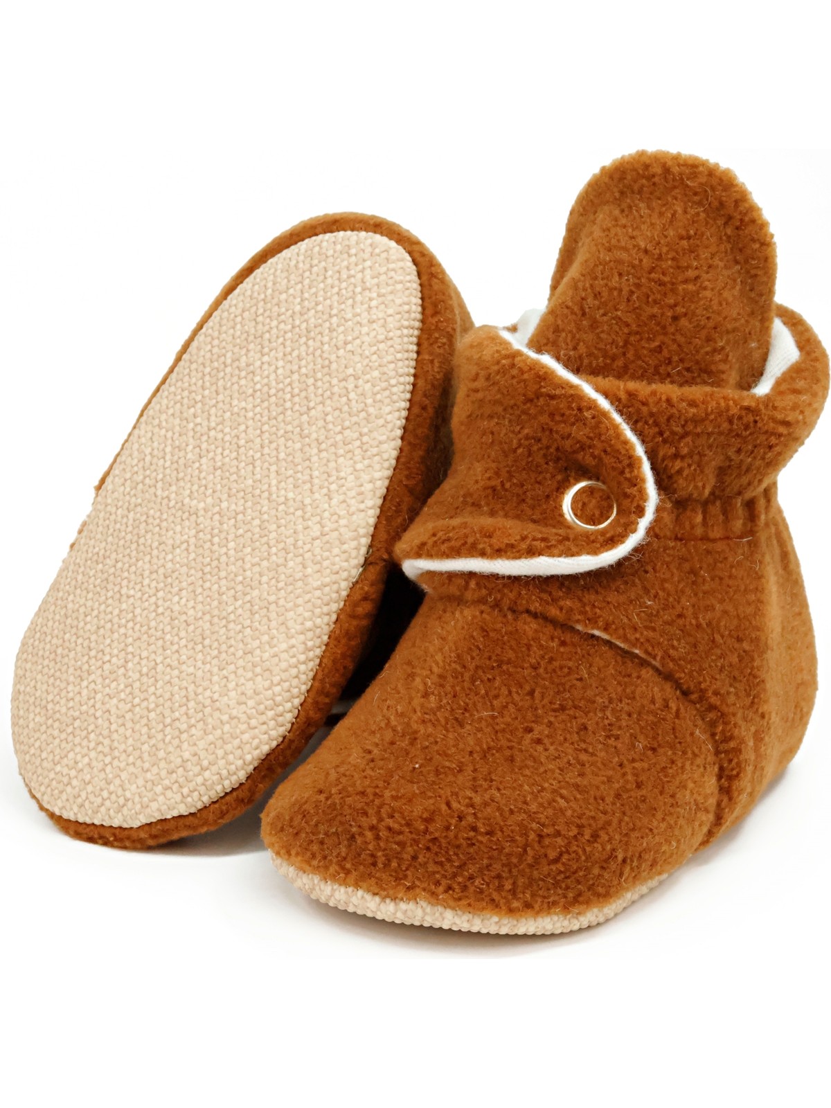 Ella Bonna Polar Bebek Pandufu, Kaydırmaz Taban, Ev Botu, Kreş Ayakkabısı Patik, Gri - Görsel 8