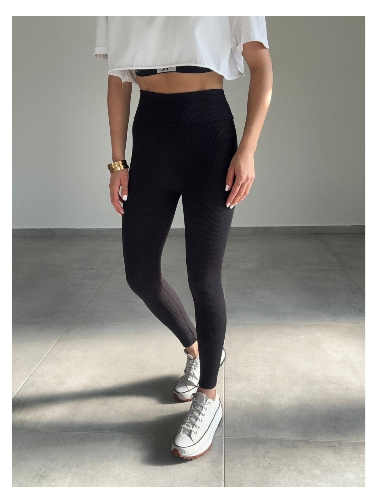 Paw Garage Yüksek Bel Kalın Bel Şardonlu Fitilli Tayt, Kışlık Tayt, Renkli Tayt - Görsel 3