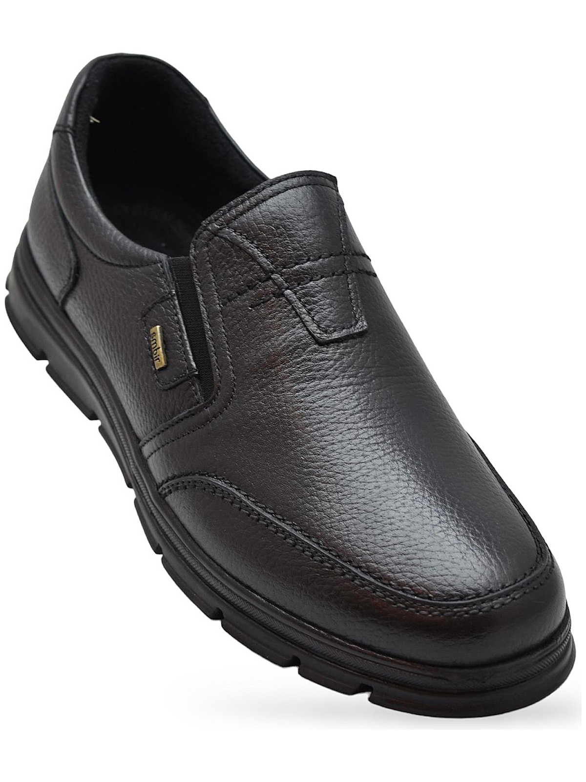 Ispartalılar TAB1645-S Kışlık Tam Ortopedik Taban %100 Hakiki Deri Bağcıksız Erkek Ayakkabı Kauçuk Kaymaz Taban - Görsel 3