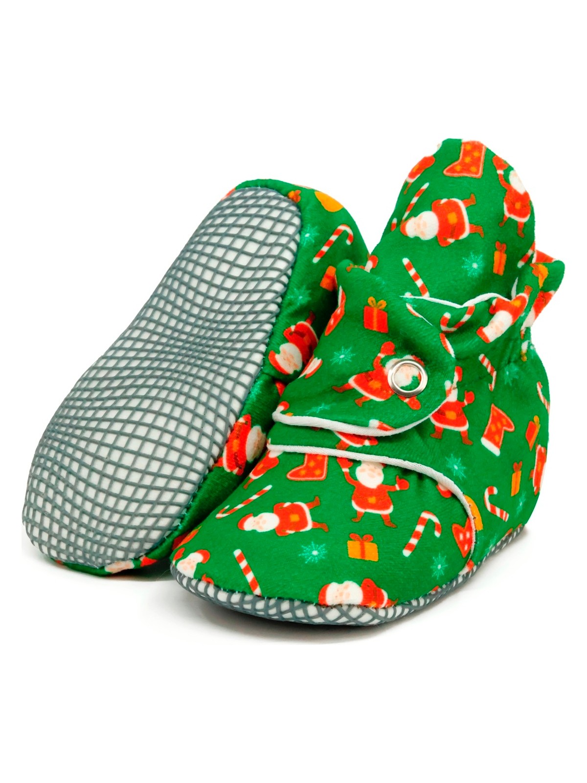 Ella Bonna Organik Pamuk Bebek Pandufu, Kaydırmaz Taban, Yenidoğan Patiği, Ev Kreş Ayakkabısı, Tilki - Görsel 5