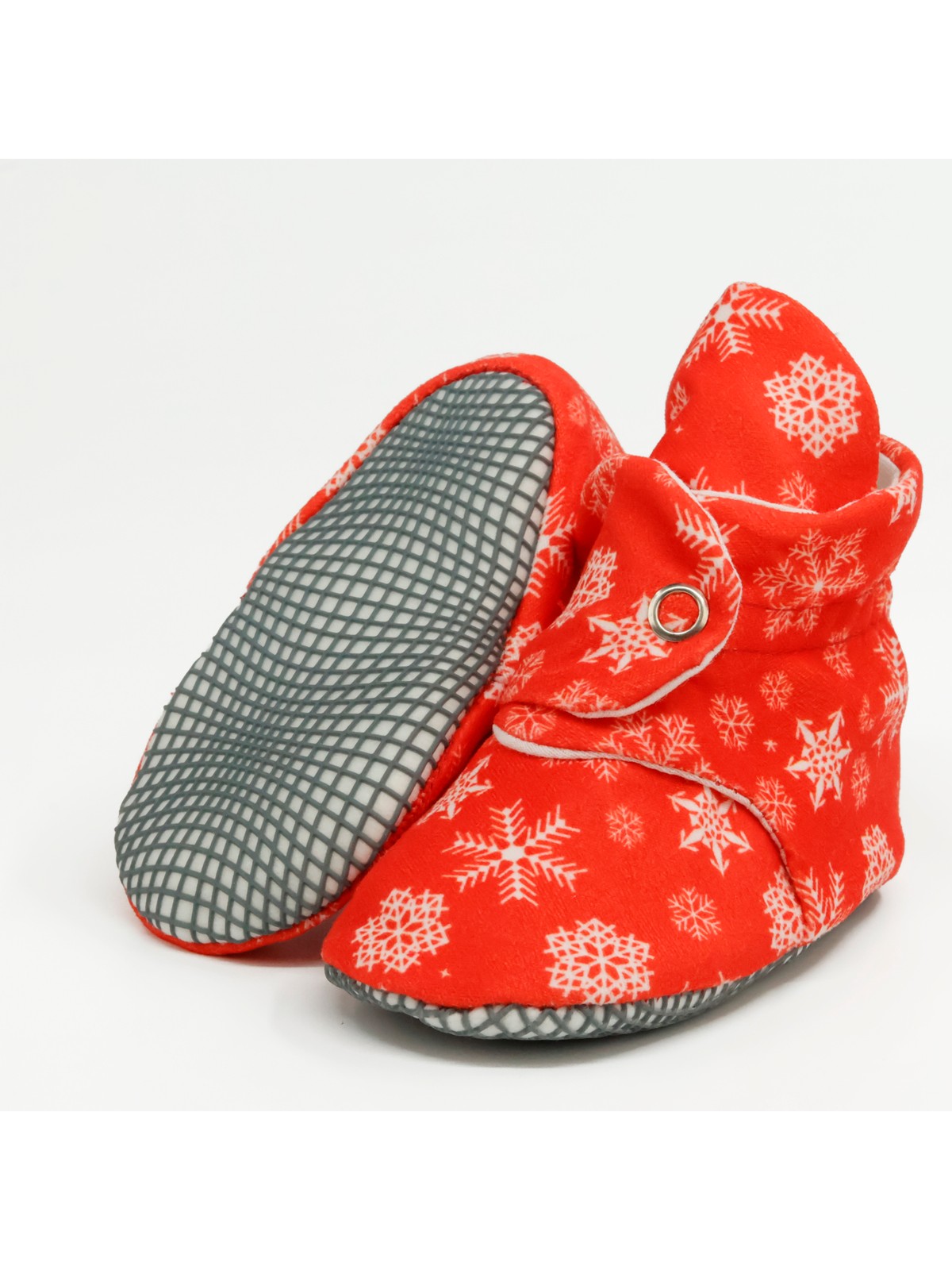 Ella Bonna Organik Pamuk Bebek Pandufu, Kaydırmaz Taban, Yenidoğan Patiği, Ev Kreş Ayakkabısı, Tilki - Görsel 6