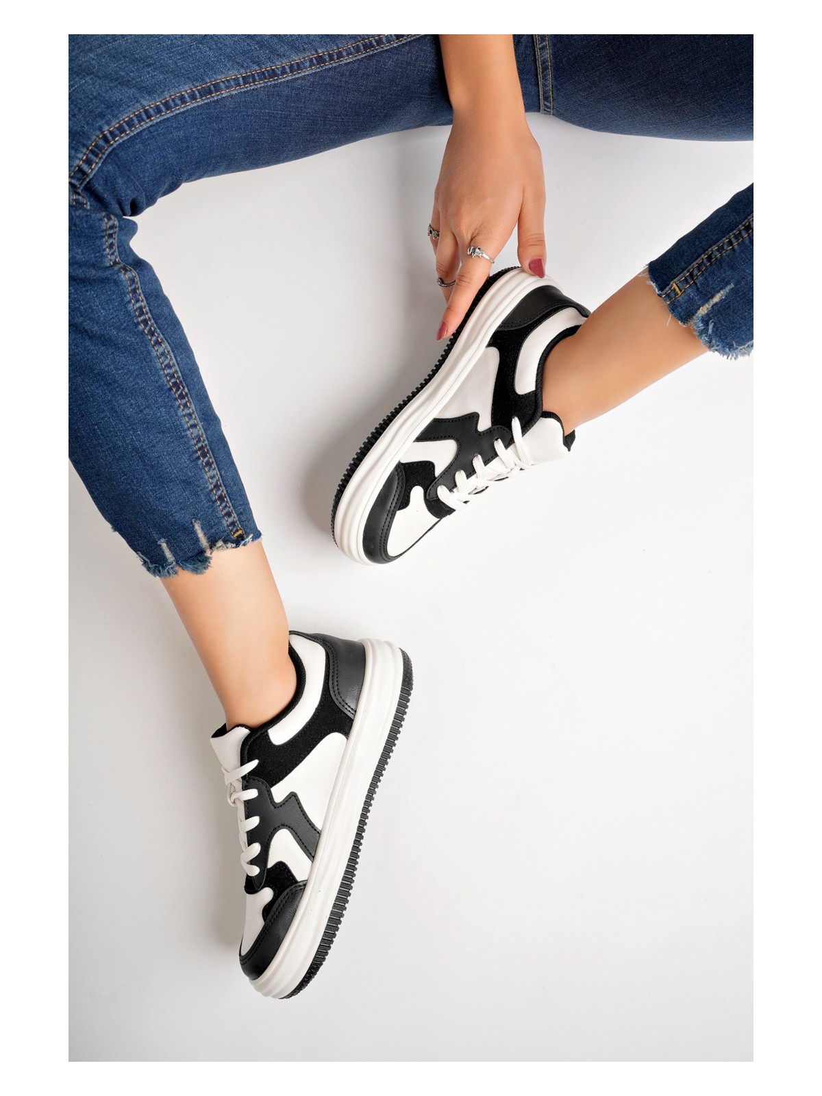 Pasyone Bej Kadın Sneaker Günlük Ayakkabı - Görsel 4