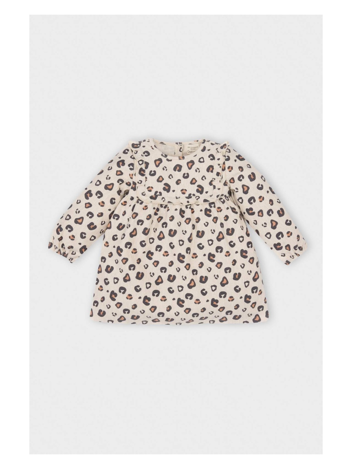 DeFacto Desenli Uzun Kollu Elbise Kız Bebek D5634A524WN - Görsel 4