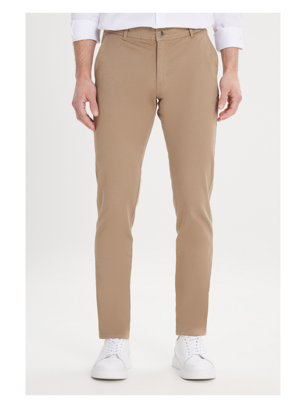 Altınyıldız Classics Erkek Siyah Kanvas Slim Fit Dar Kesim Yan Cep Chino Pantolon - Görsel 7