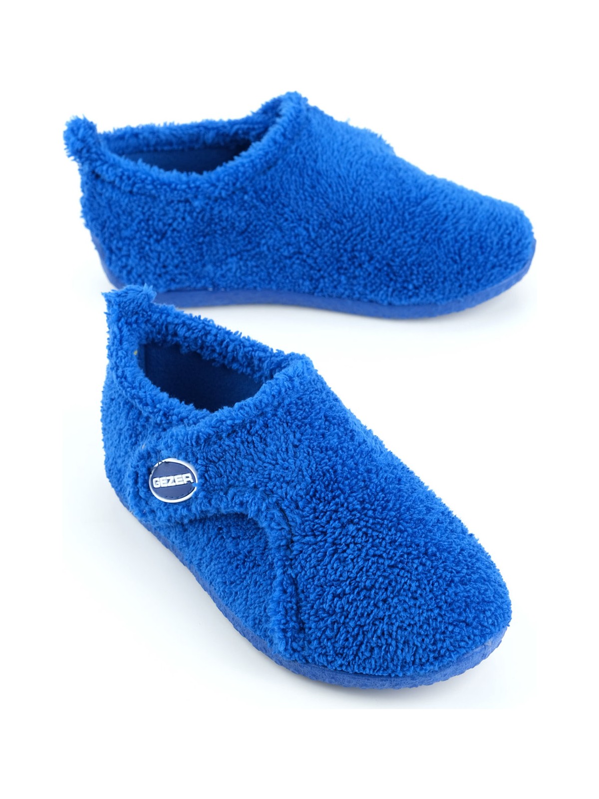 Gezer Kışlık Erkek Çocuk Peluşlu Rahat Taban Cırt Cırtlı Ayarlanabilir Ev Okul Kreş Panduf Ayakkabı