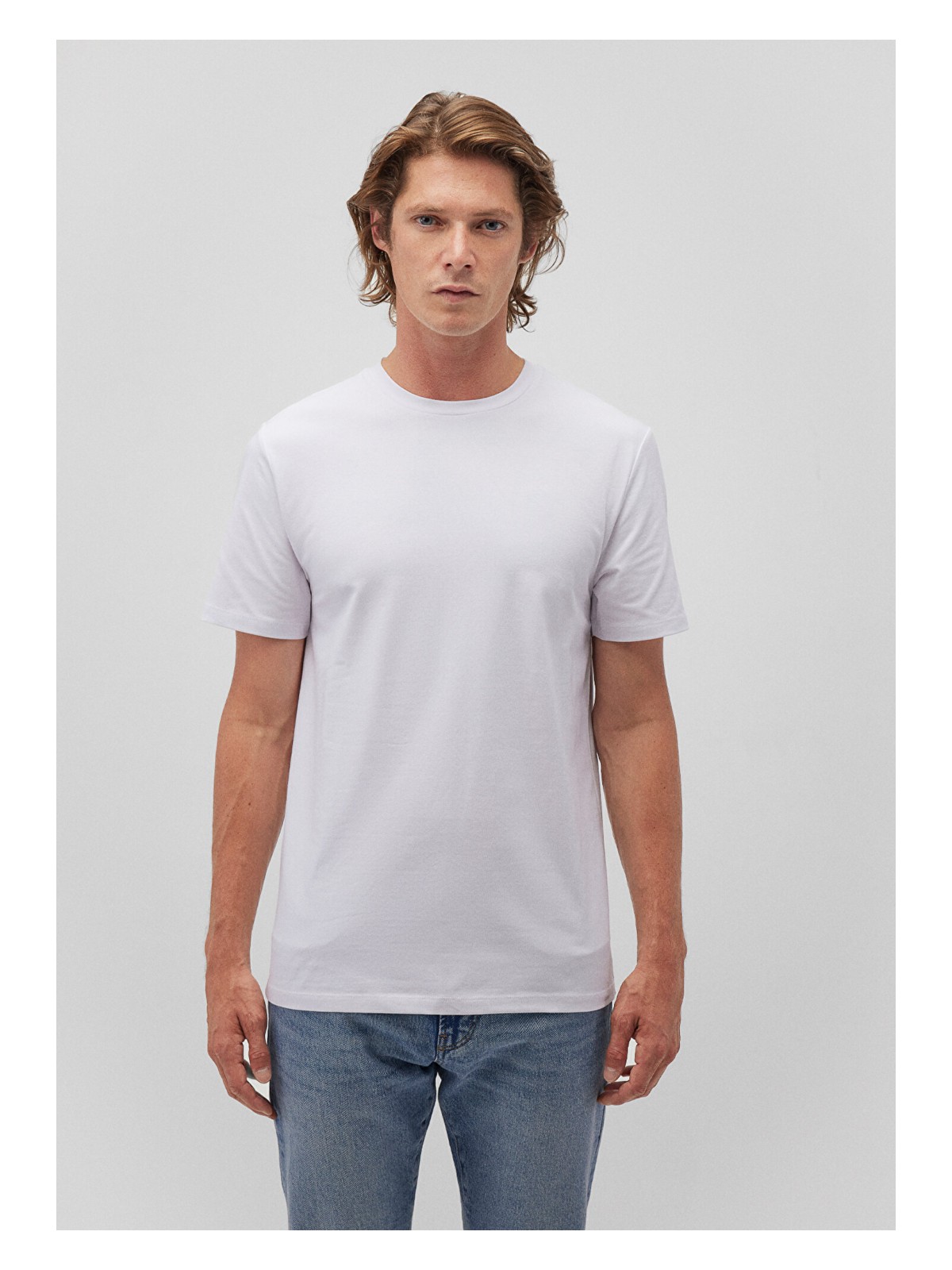 Mavi Stretch Beyaz Basic Tişört 061747-620 - Görsel 3