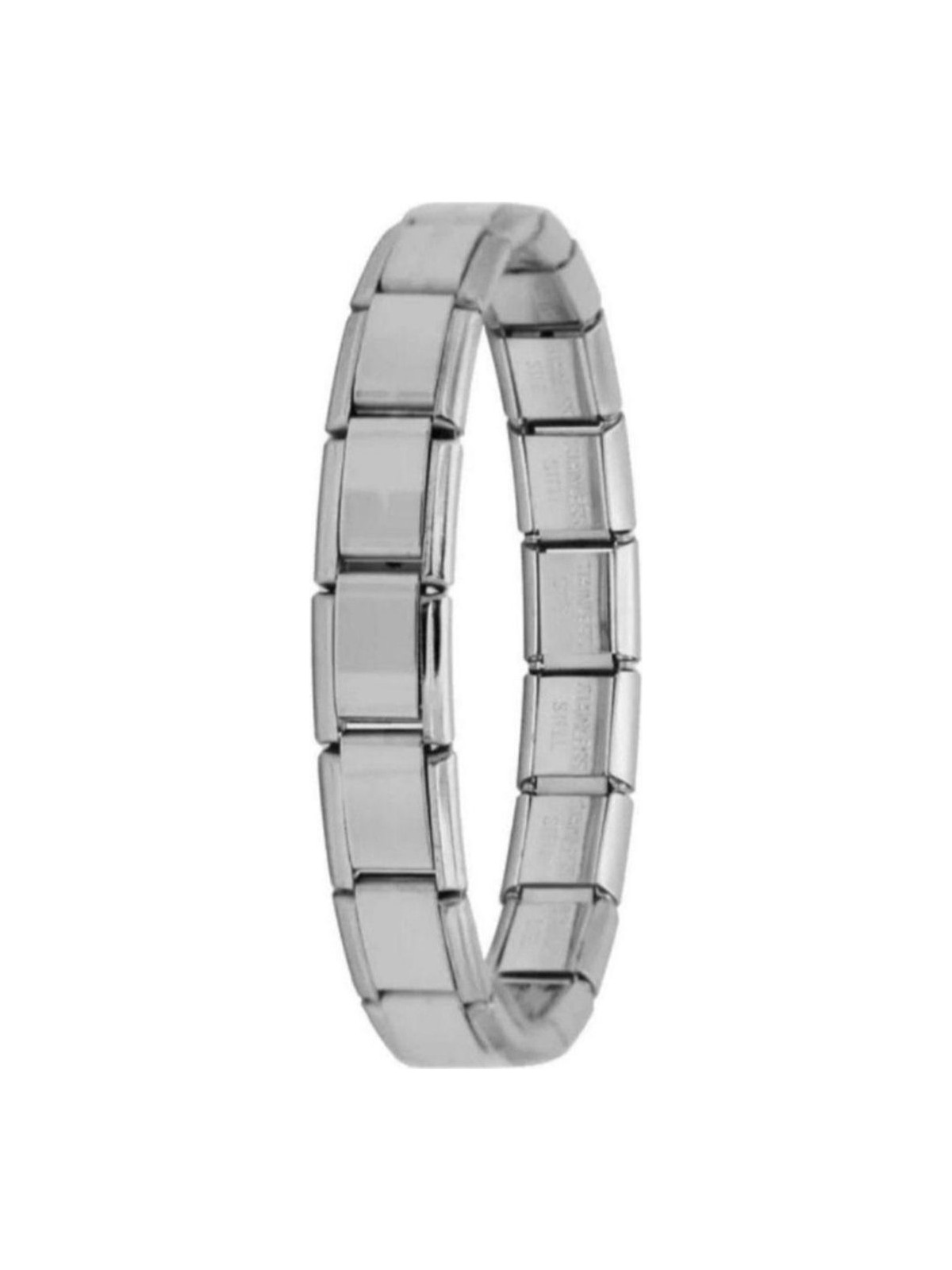 RoseCo Çelik Yazısız Italyan Charm Bileklik Gümüş Renk 17 cm Uzun Ömürlü Aksesuar