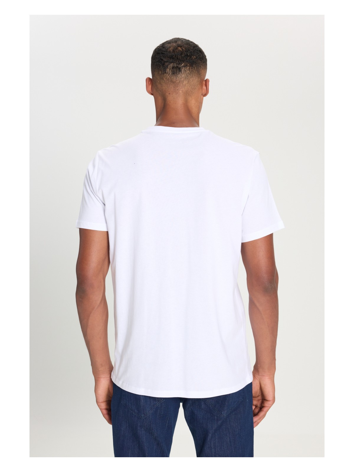 Altınyıldız Classics Erkek Siyah %100 Pamuk Slim Fit Dar Kesim V Yaka Tişört - Görsel 9