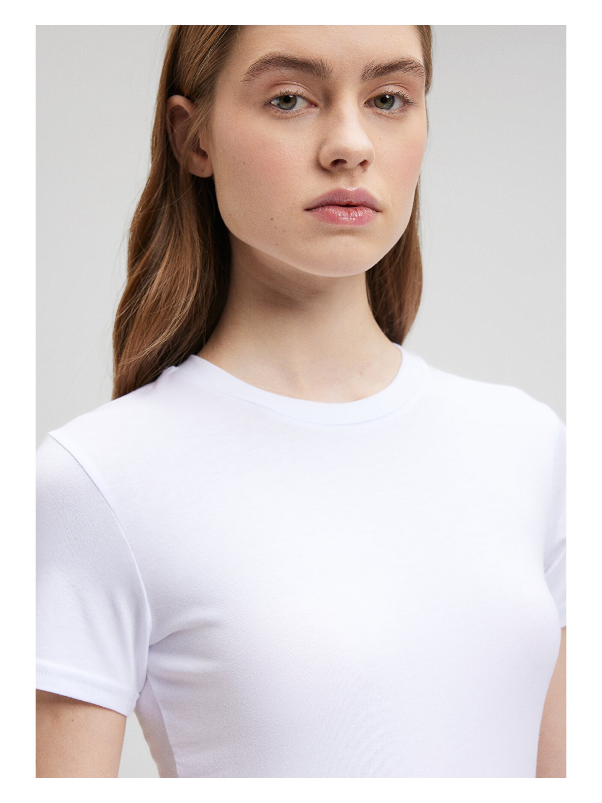 Mavi Soft-Premium Beyaz Basic Modal Karışımlı Tişört 1600963-620 - Görsel 5