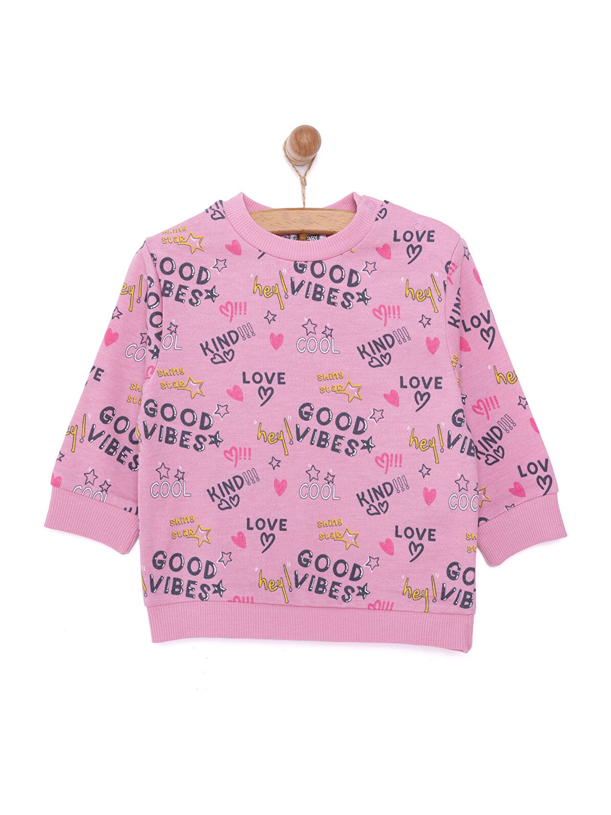 HelloBaby Basic Az Şardonlu Aslan Desenli Sweatshirt Kız Bebek