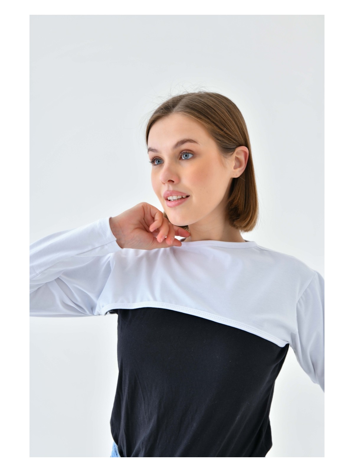 Mirach Sıfır Yaka Boyunluklu Kolluk | Uzun Kollu Tesettür Boyunluk Bodysuit Şık ve Rahat Tasarım - Görsel 8