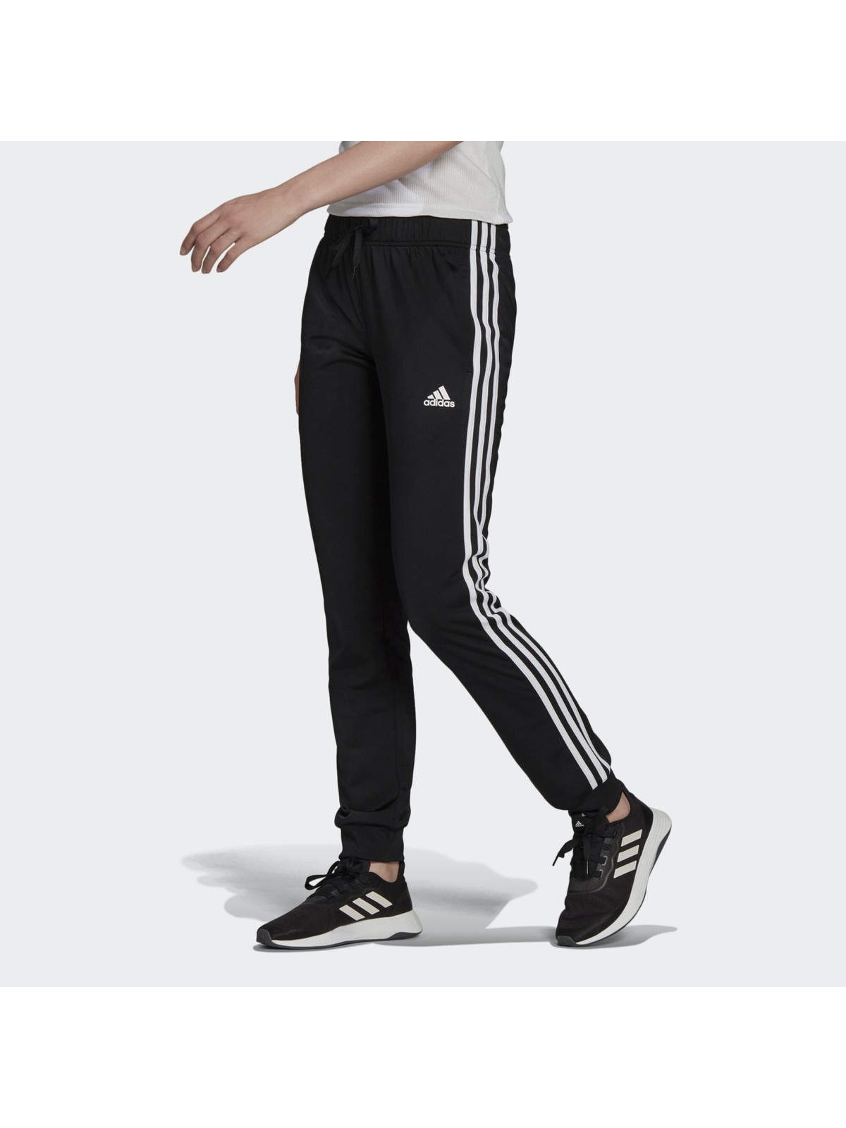 adidas Adidas Sportswear H48447 Primegreen Essentials Warm-Up Slim Tapered 3-Stripes Track Pants