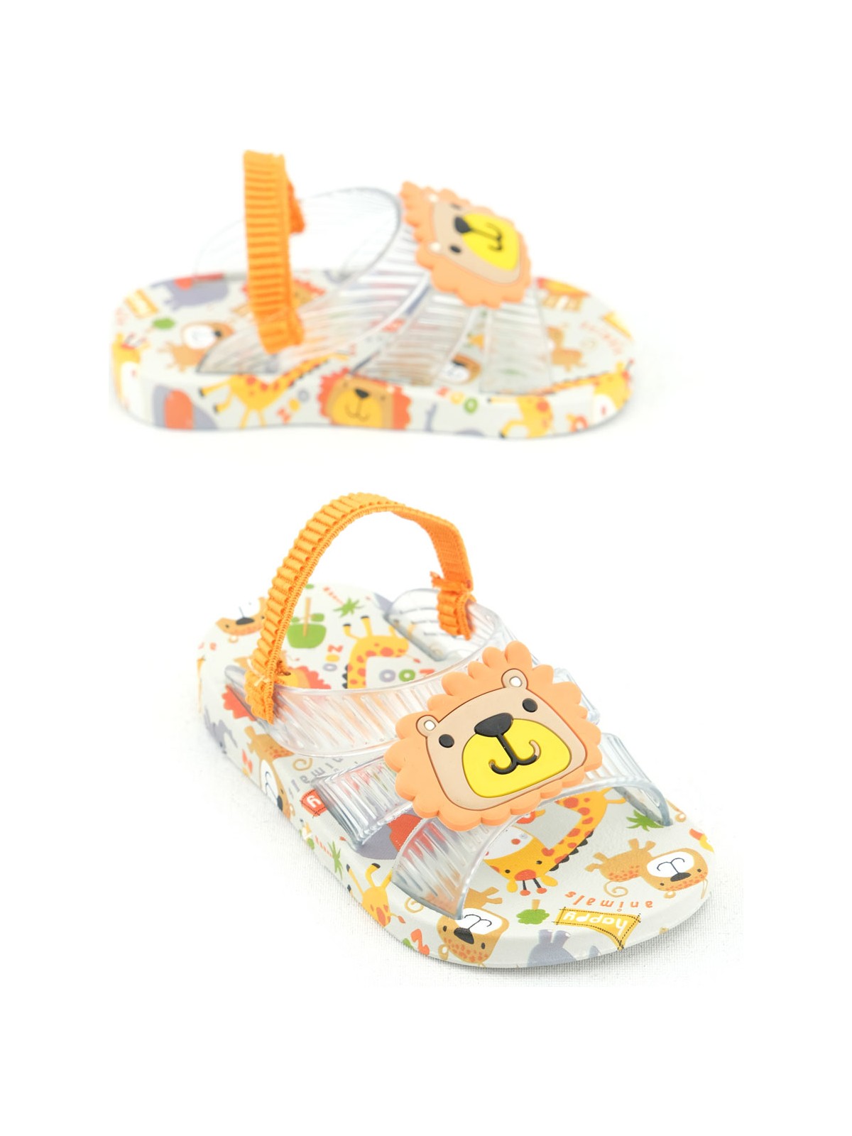 Gezer Yazlık Bebe Erkek Lastikli Islak Zemine Uygun Günlük Havuz Plaj Terlik-Sandalet