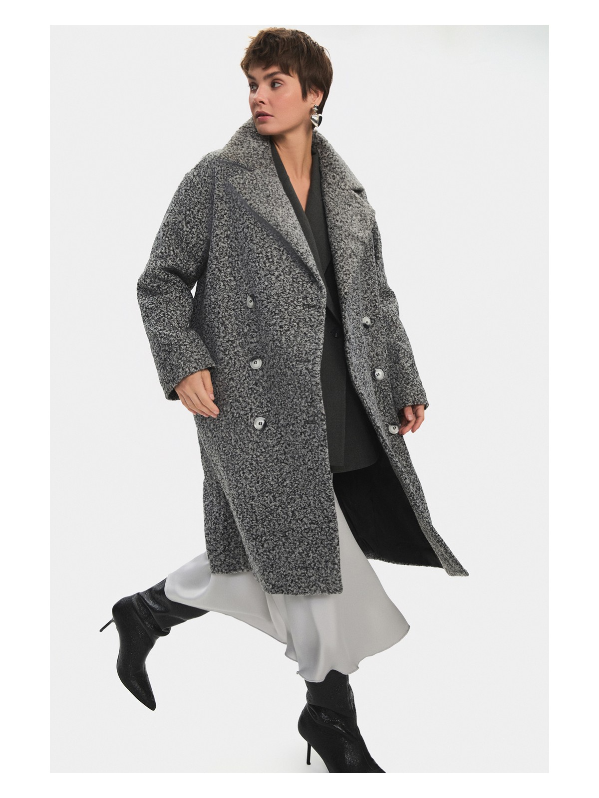 NG Style Düğme Detaylı Kaban - Görsel 5