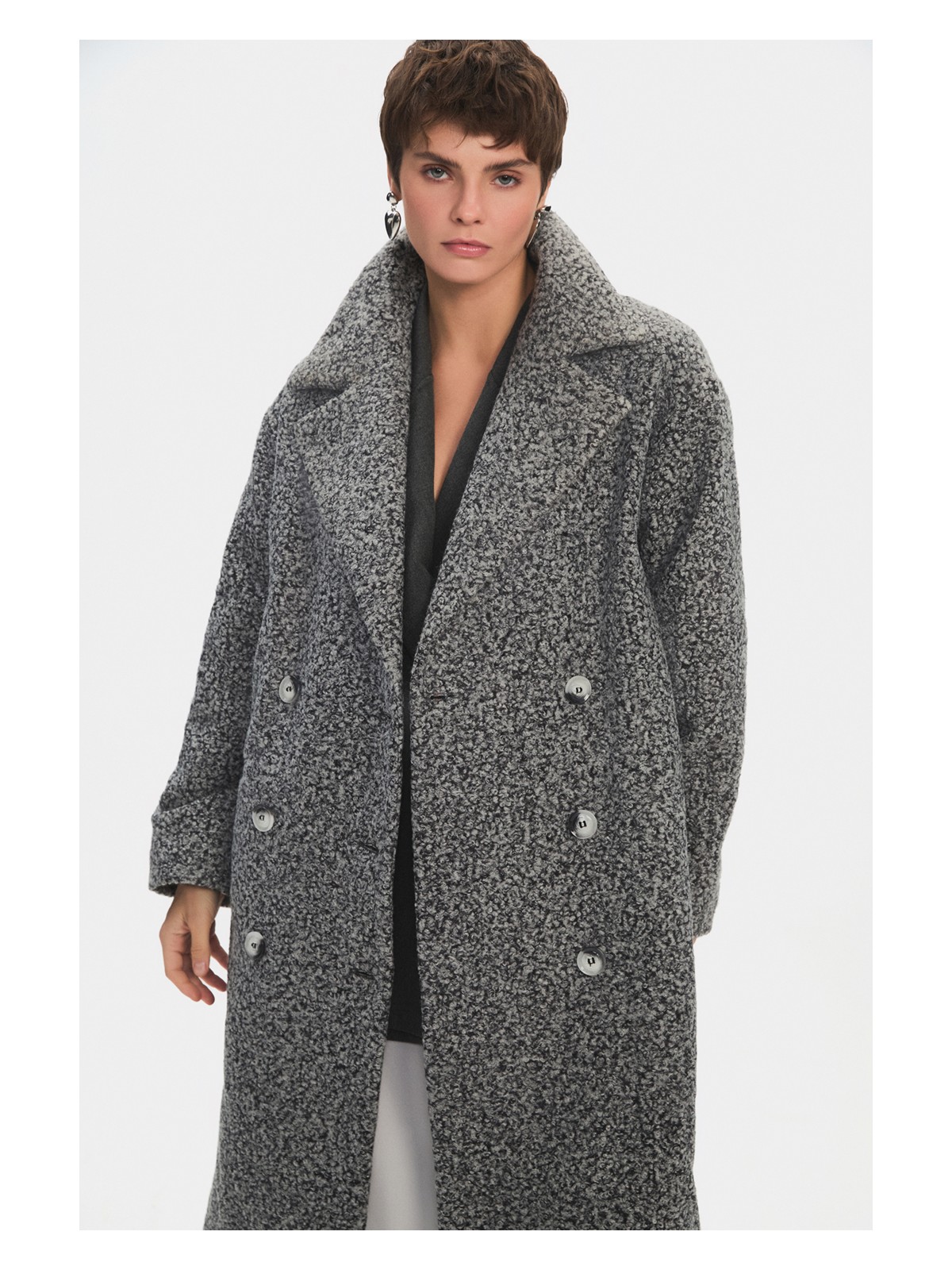 NG Style Düğme Detaylı Kaban - Görsel 2