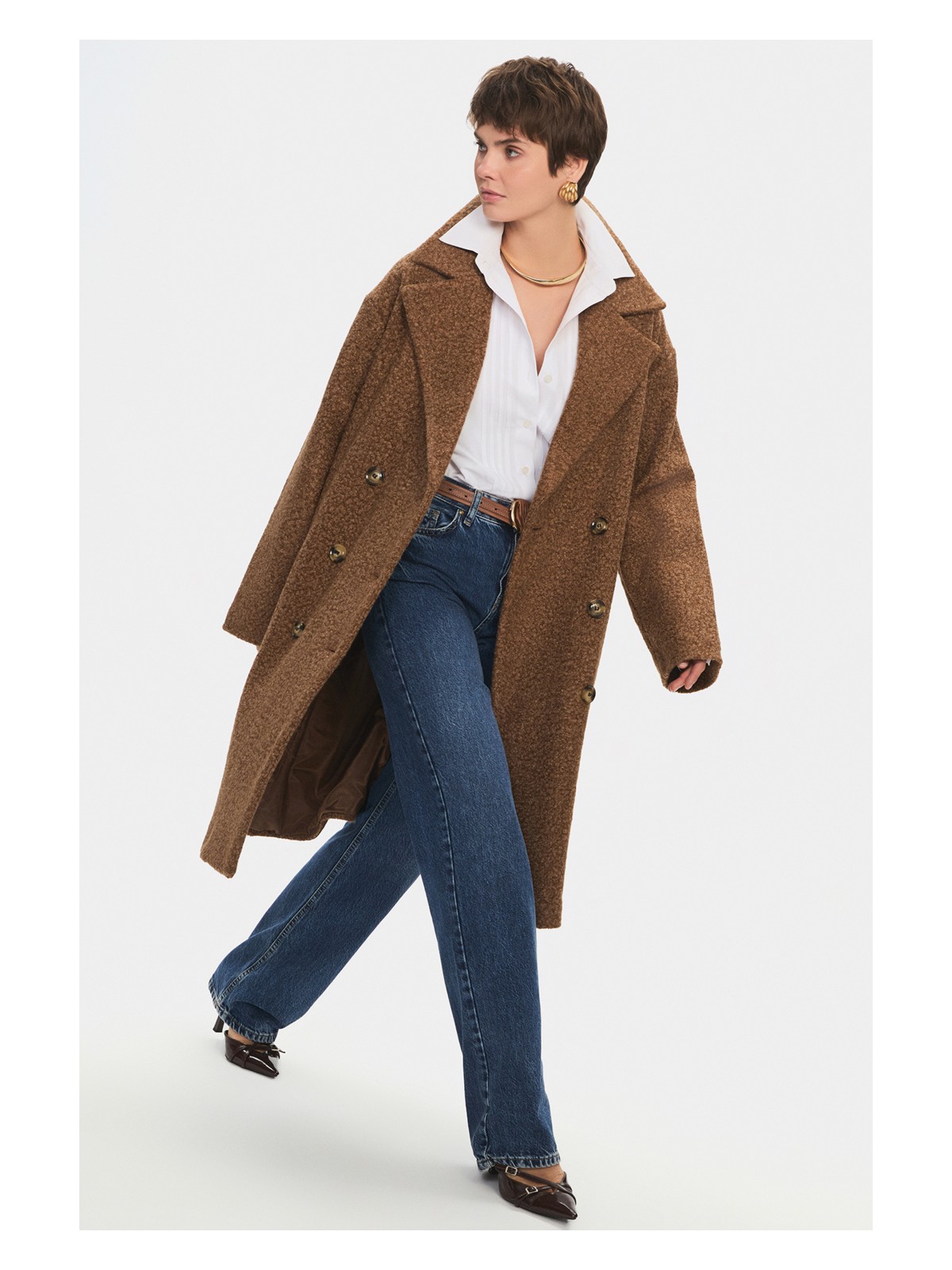 NG Style Düğme Detaylı Kaban - Görsel 2