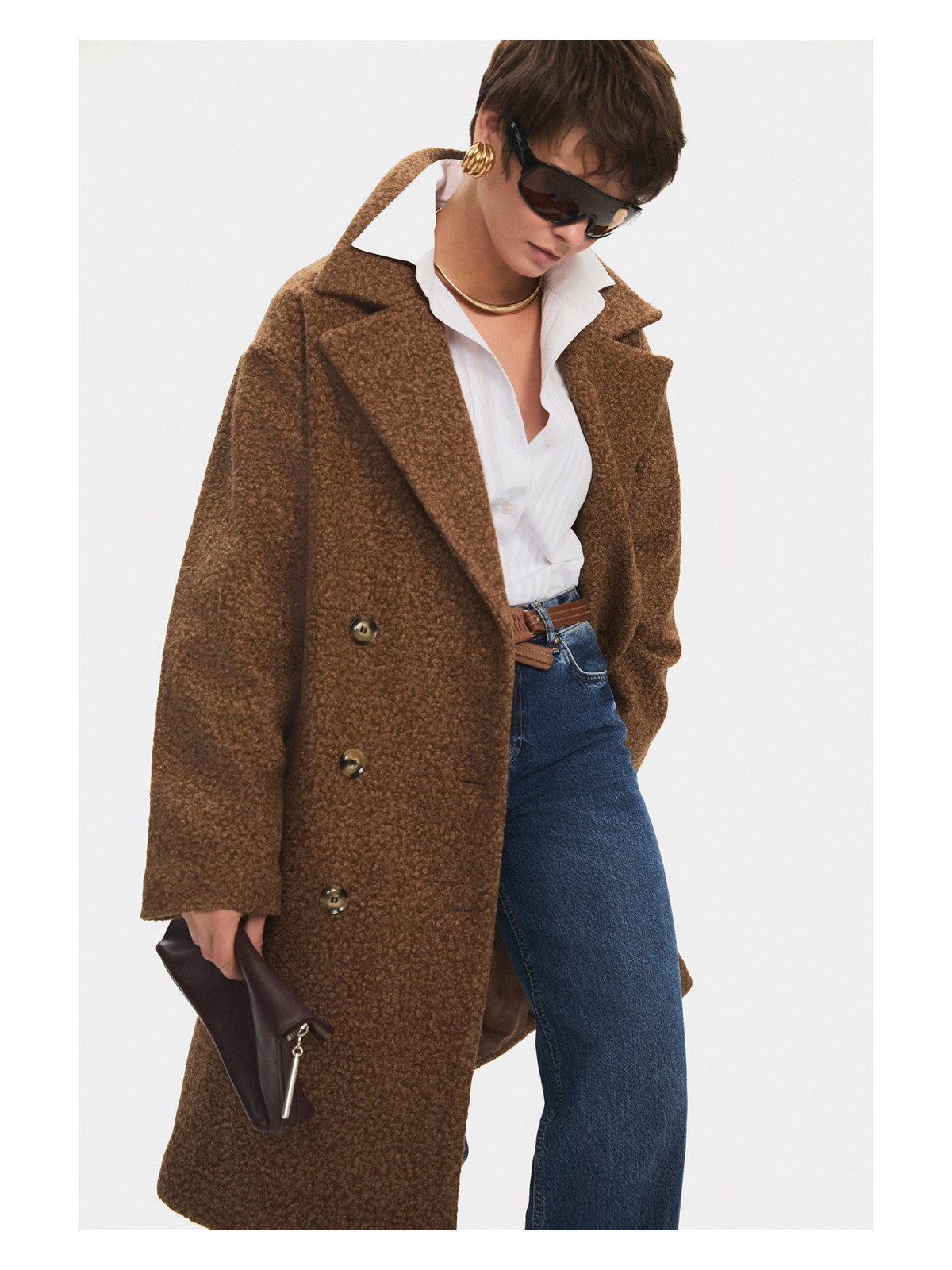 NG Style Düğme Detaylı Kaban