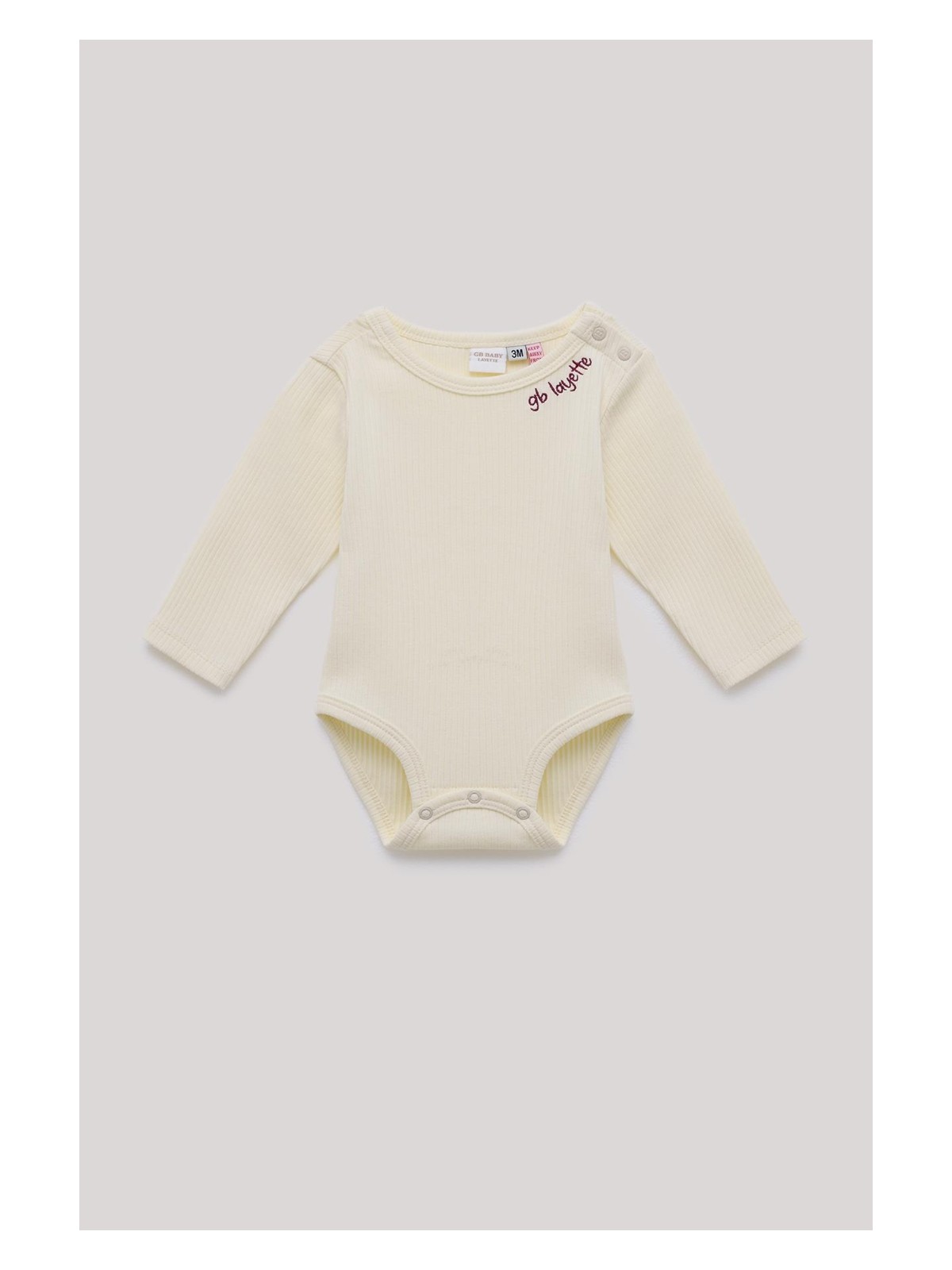 Layette Bg Store Erkek Bebek Ekru Body