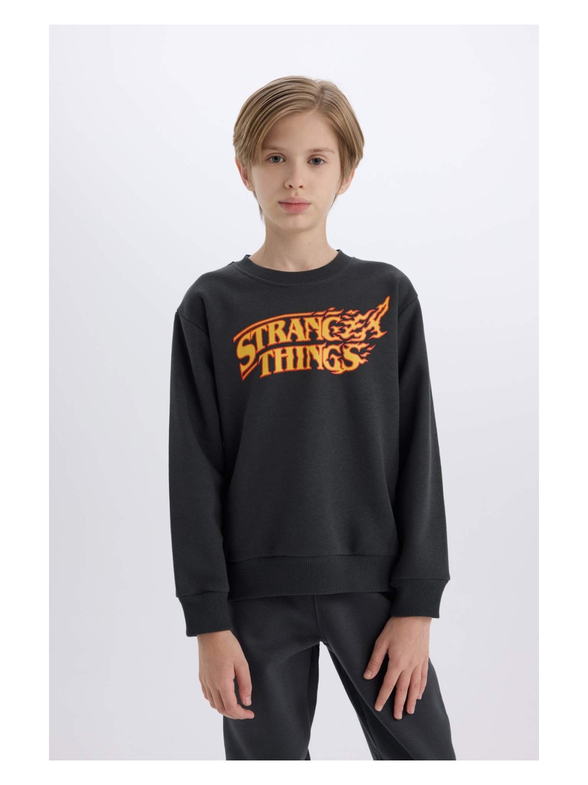 DeFacto Stranger Things Bisiklet Yaka Sweatshirt Erkek Çocuk D4791A824WN