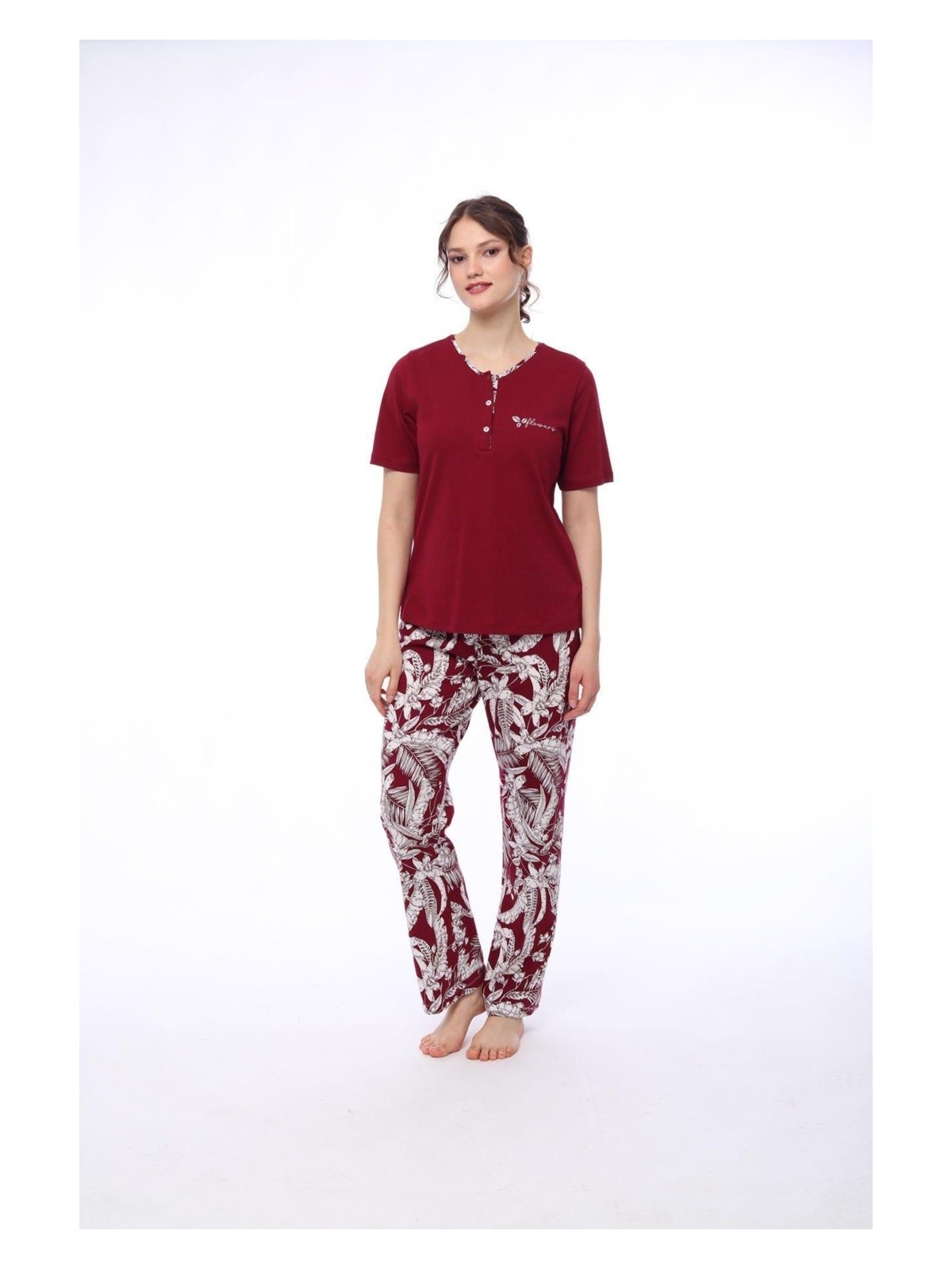 Pijadore 1424 Kadın Kısa Kollu Pijama Takım