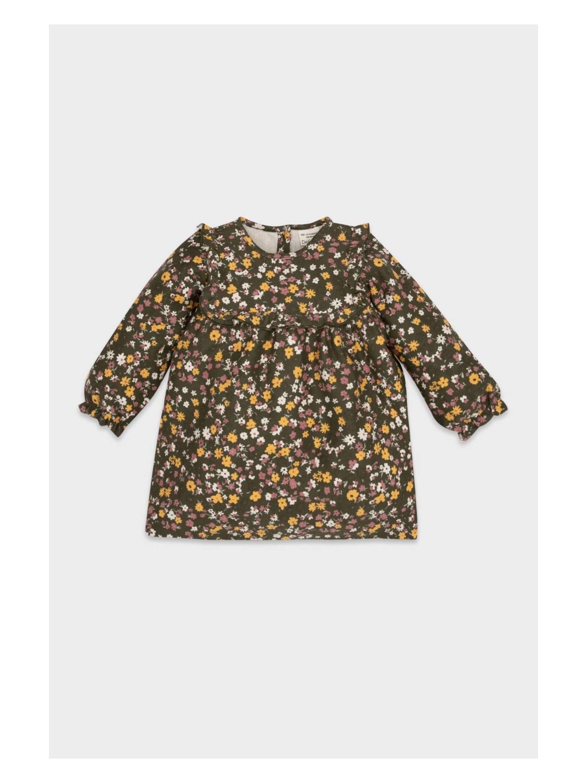 DeFacto Desenli Uzun Kollu Elbise Kız Bebek D5634A524WN