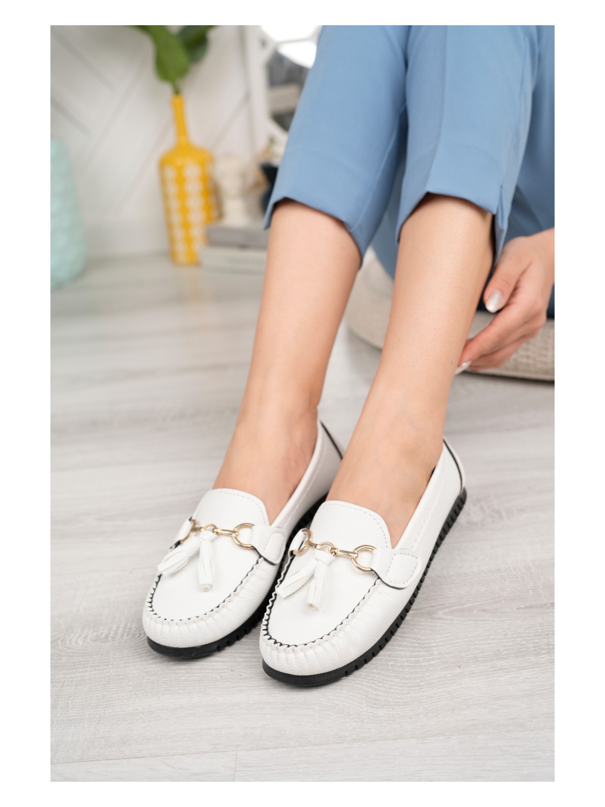 Khayt Tassel Casual Günlük Kadın Babet Ayakkabı