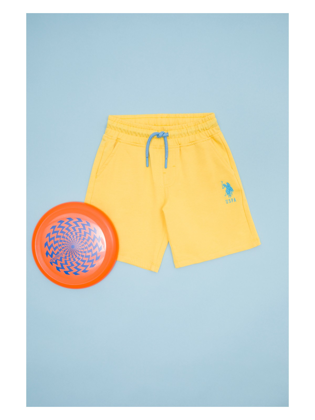 U.S. Polo Assn. Erkek Çocuk Lacivert Örme Şort Standart Kalıp Yazlık Rahat Kesim - Görsel 5