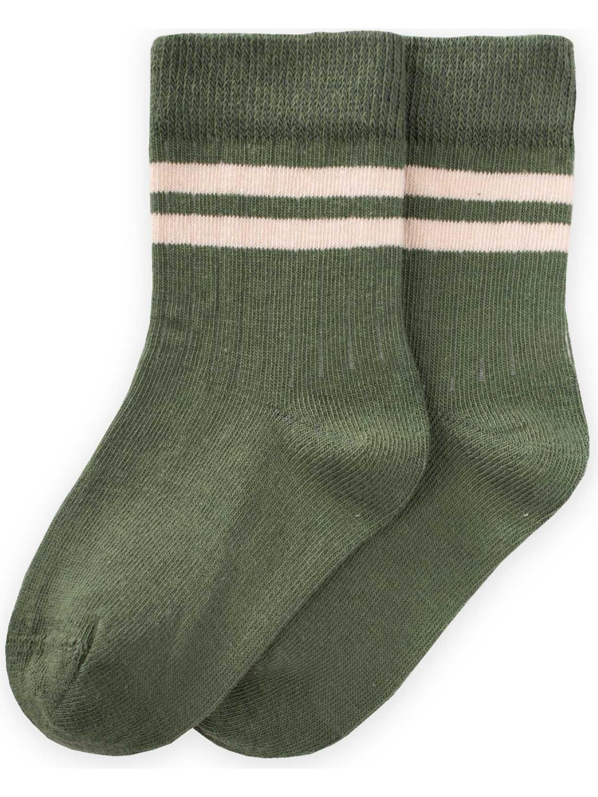 Cigit Ham Çizgili Soket 3-8 Yaş Haki Yeşil