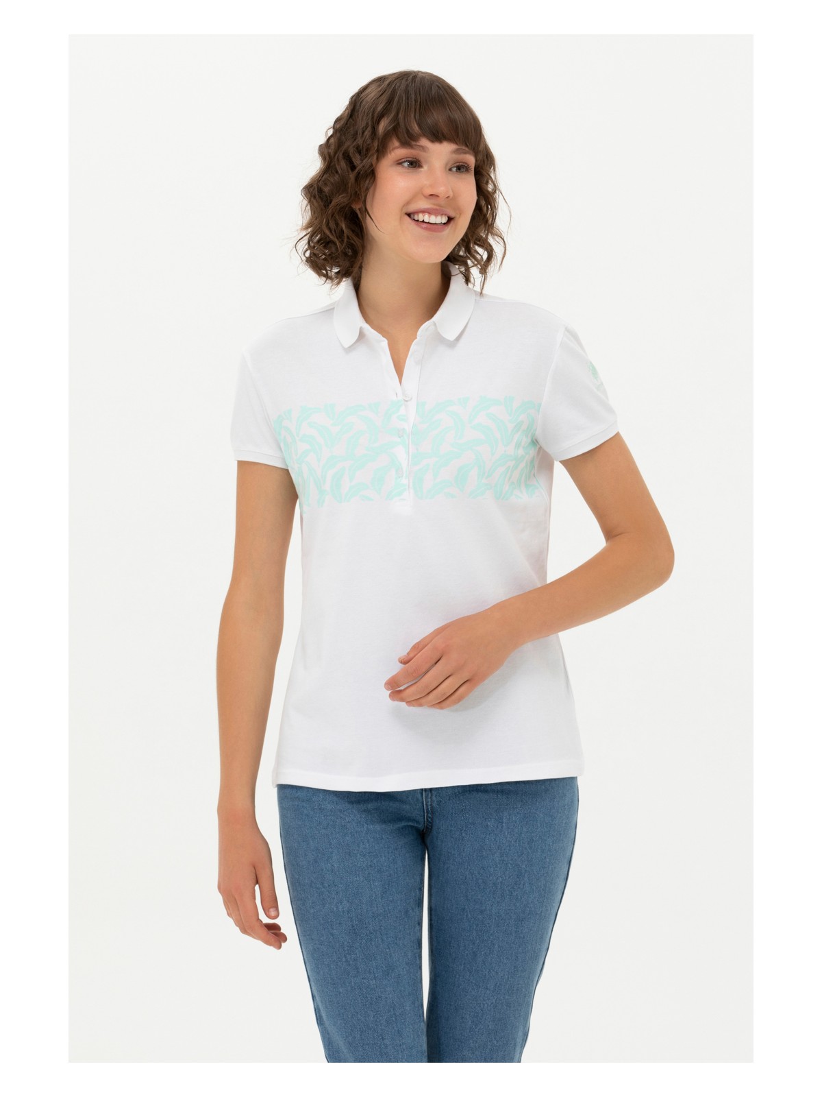 U.S. Polo Assn. Kadın Nil Tişört 50262938-VR083