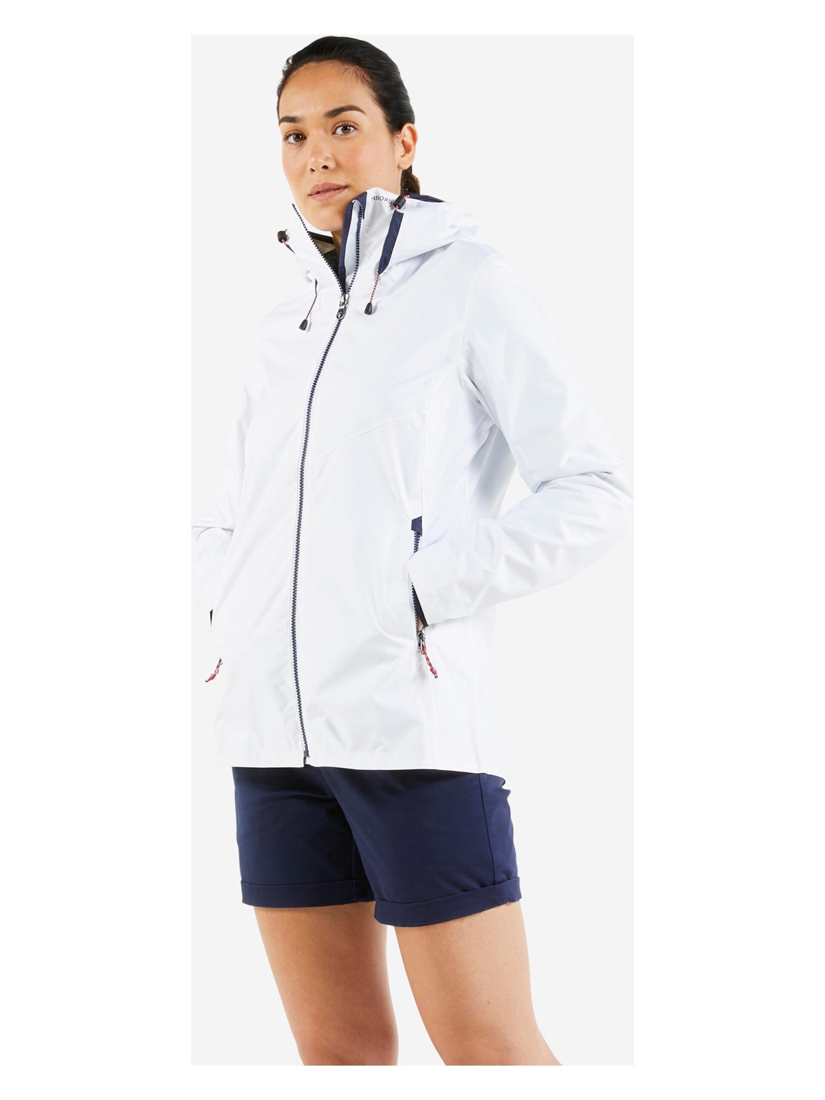 Decathlon Tribord Kadın Yelkenli Yağmurluğu - Beyaz - Sailing 100