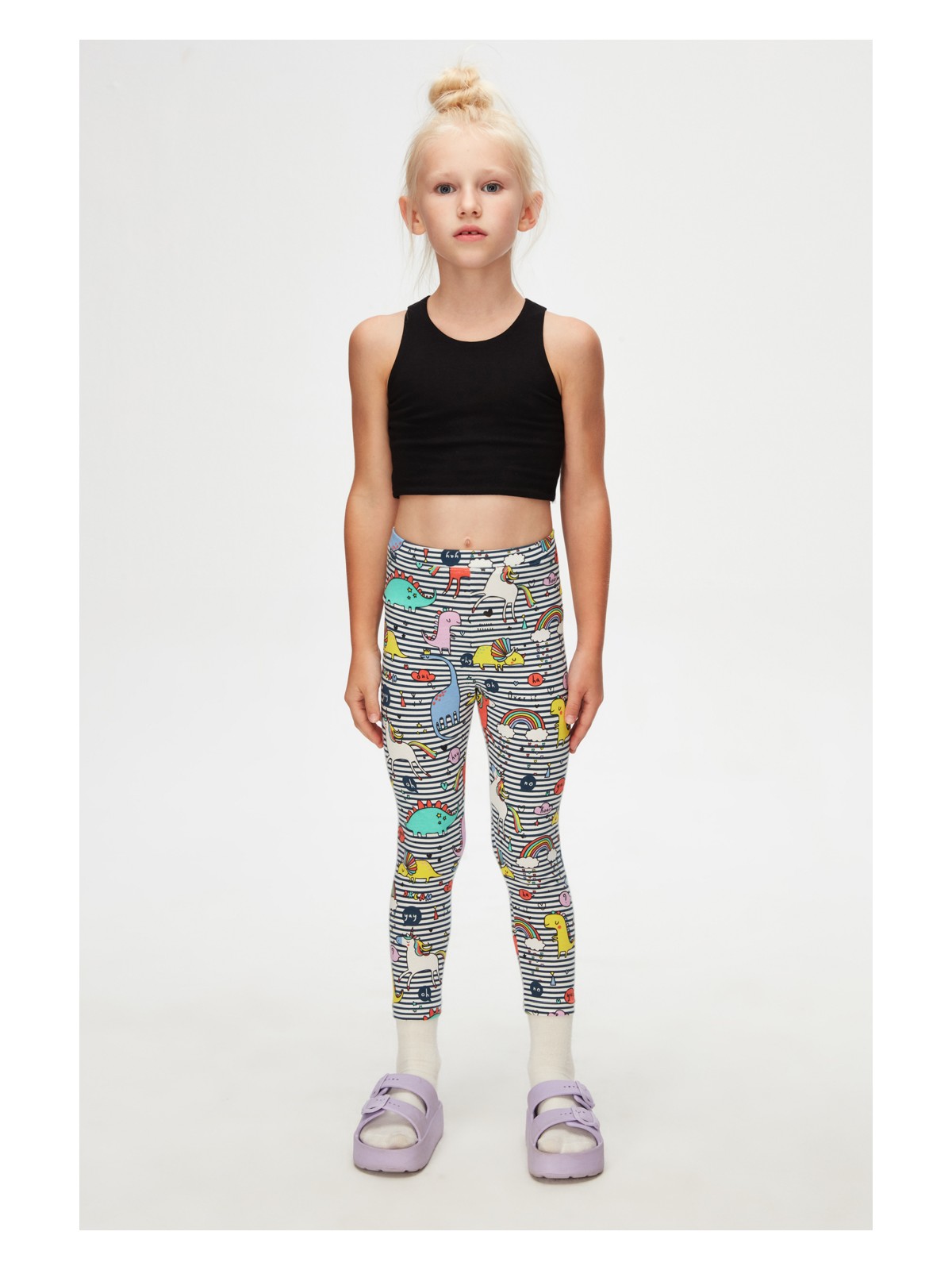 Lovetti Rainbow Unicorn Desenli Yazlık Tayt