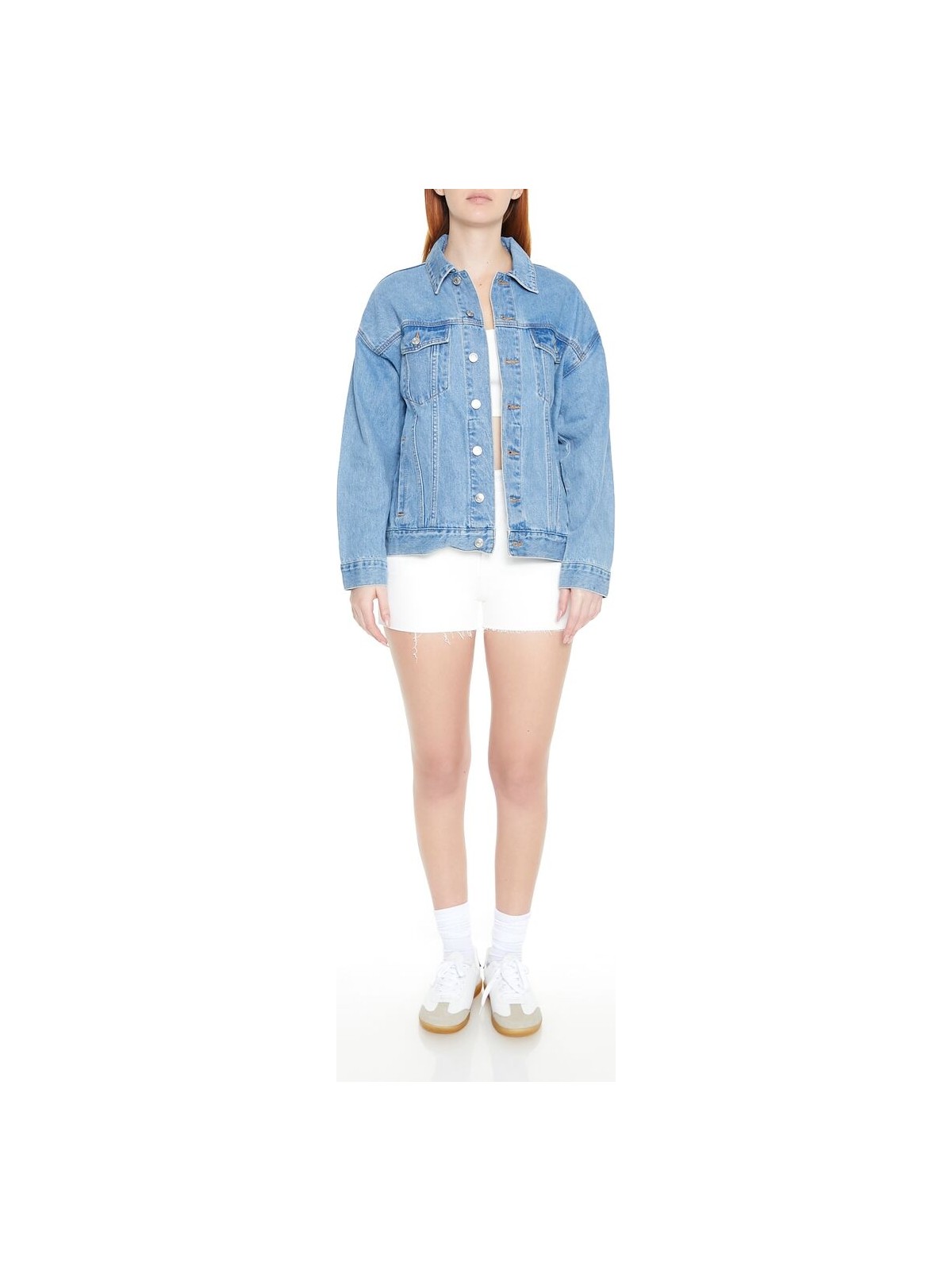 Forever 21 F21 Oversize Trucker Kot Ceket - Görsel 3