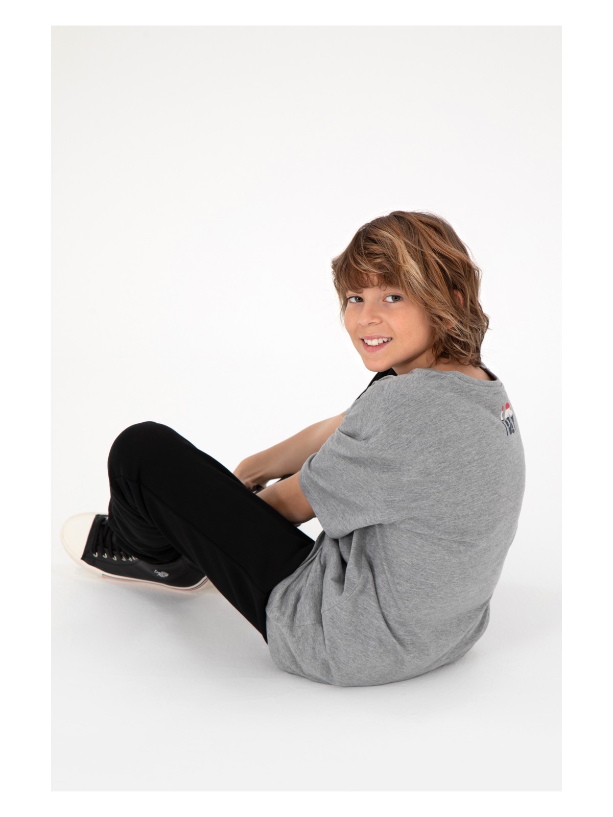 U.S. Polo Assn. Erkek Çocuk Kırmızı Bisiklet Yaka Tişört 50295428-VR030 - Görsel 4