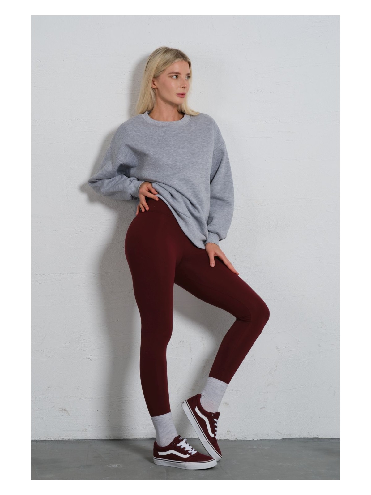 Domoda Ekstra Yüksek Bel Toparlayıcı Karyoka Dikişli Kışlık Içi Polar Push Up Kadın Tayt @simena