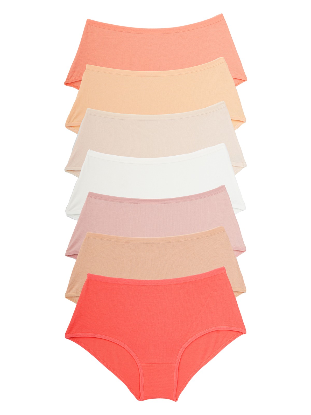 Nicoletta Kadın Külot Yuksek Bel 7 Li Paket Likralı Taş - Görsel 5