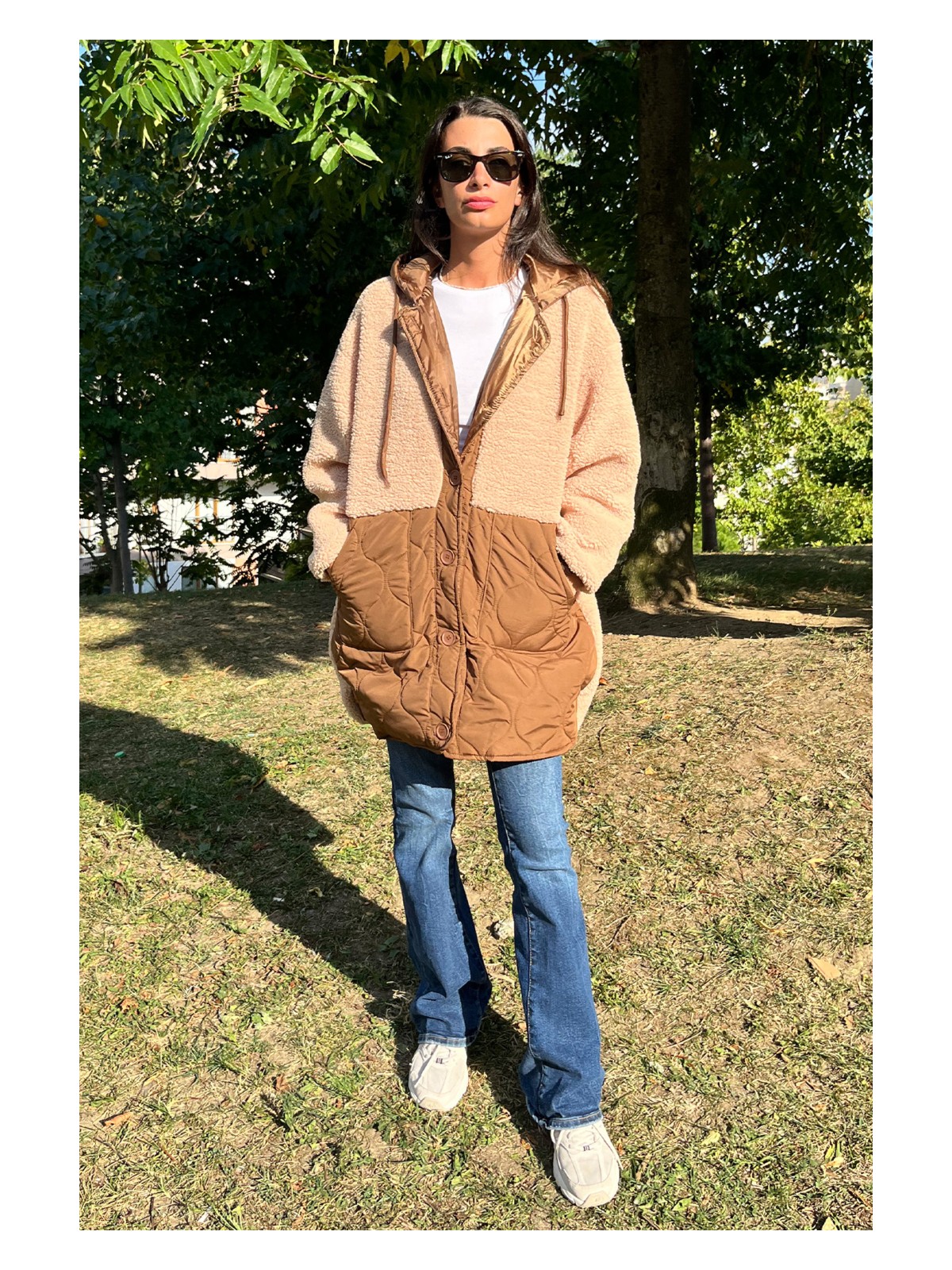 Love The Wind Uzun Peluşlu Kaban - Görsel 6