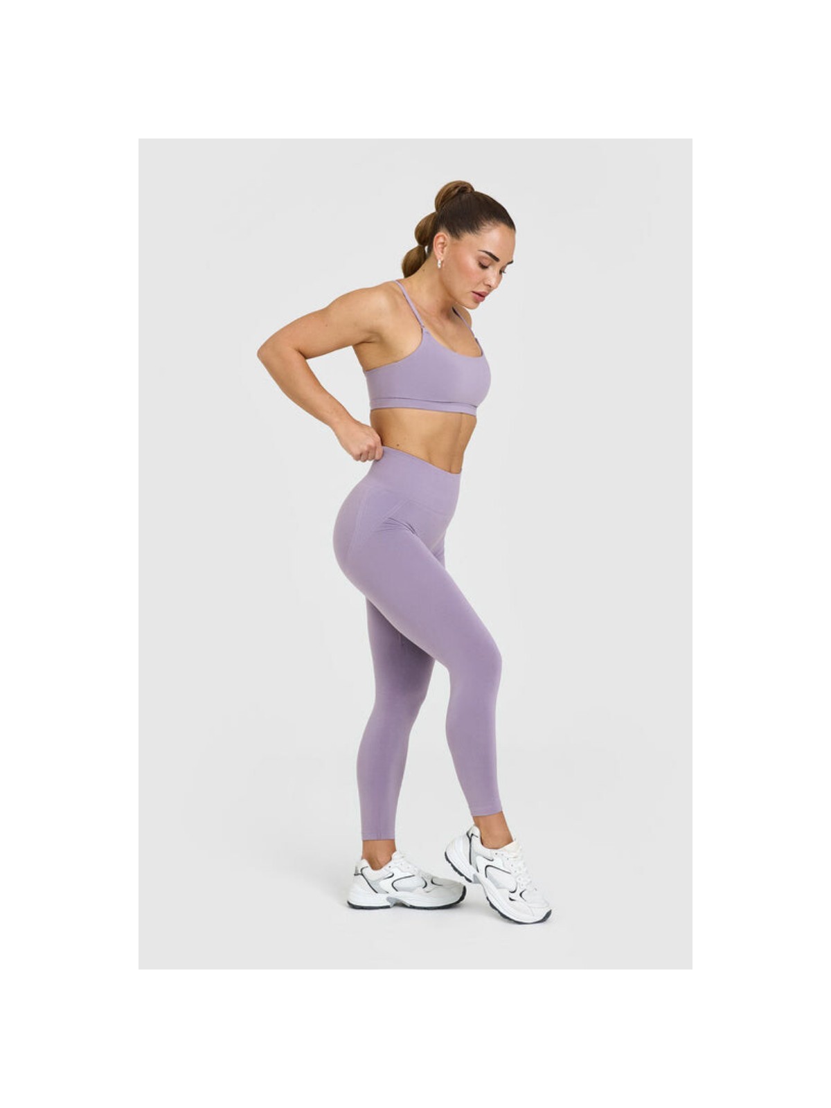 Gymhams Gh-Oa Serisi Kalçası Büzgülü Push Up Kalça Şekillendirici Seamless Scrunch Likralı Spor Kadın Tayt - Görsel 5