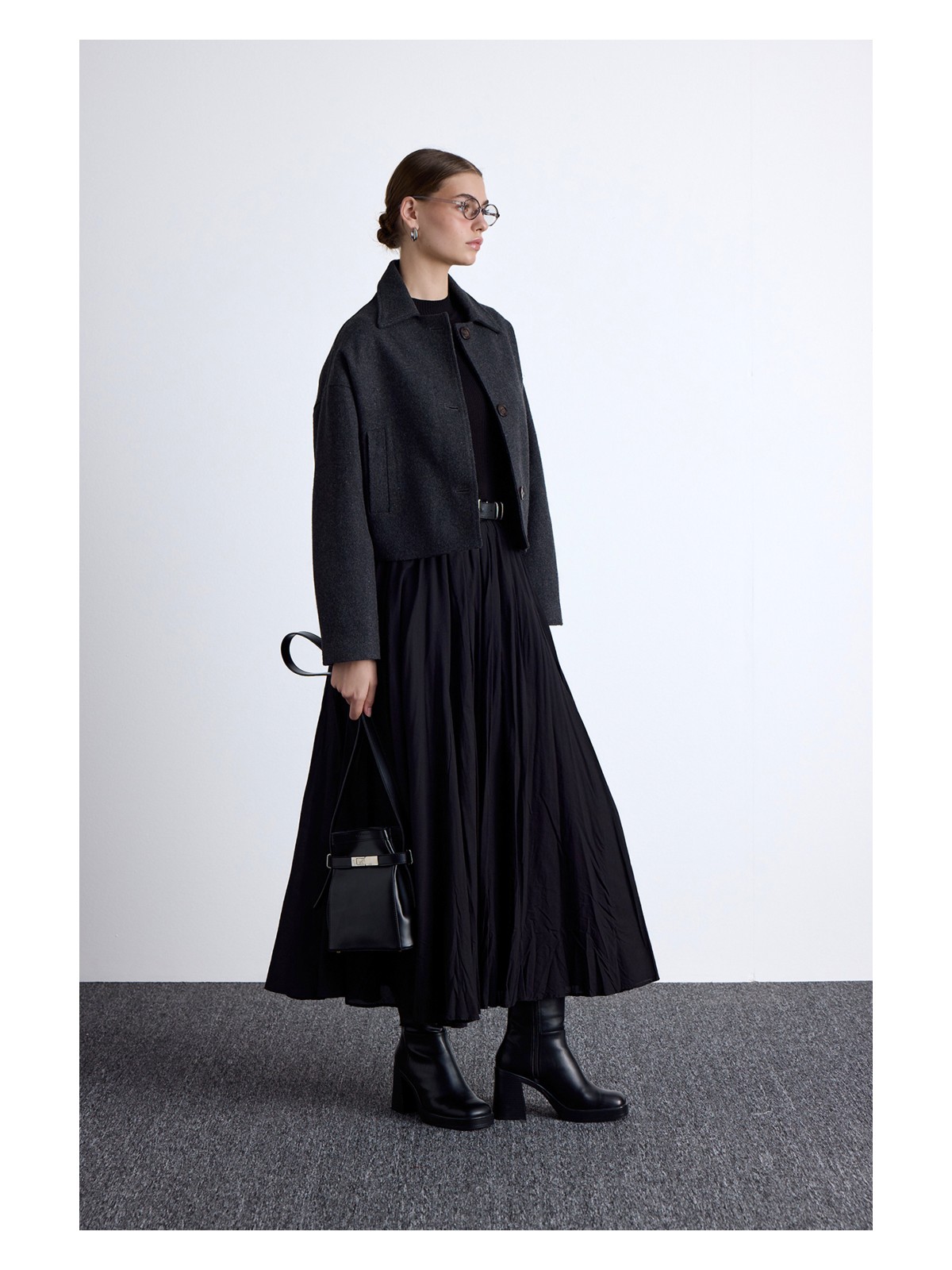 Manuka Pılıse Maxı Etek Toprak - Görsel 3