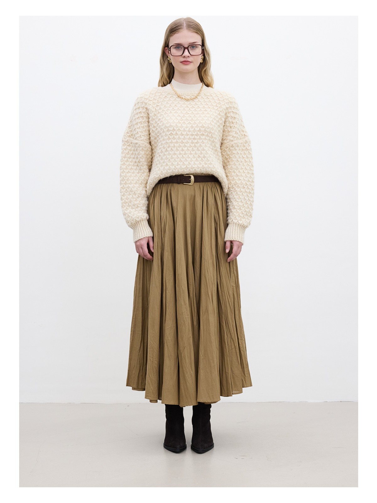 Manuka Pılıse Maxı Etek Toprak