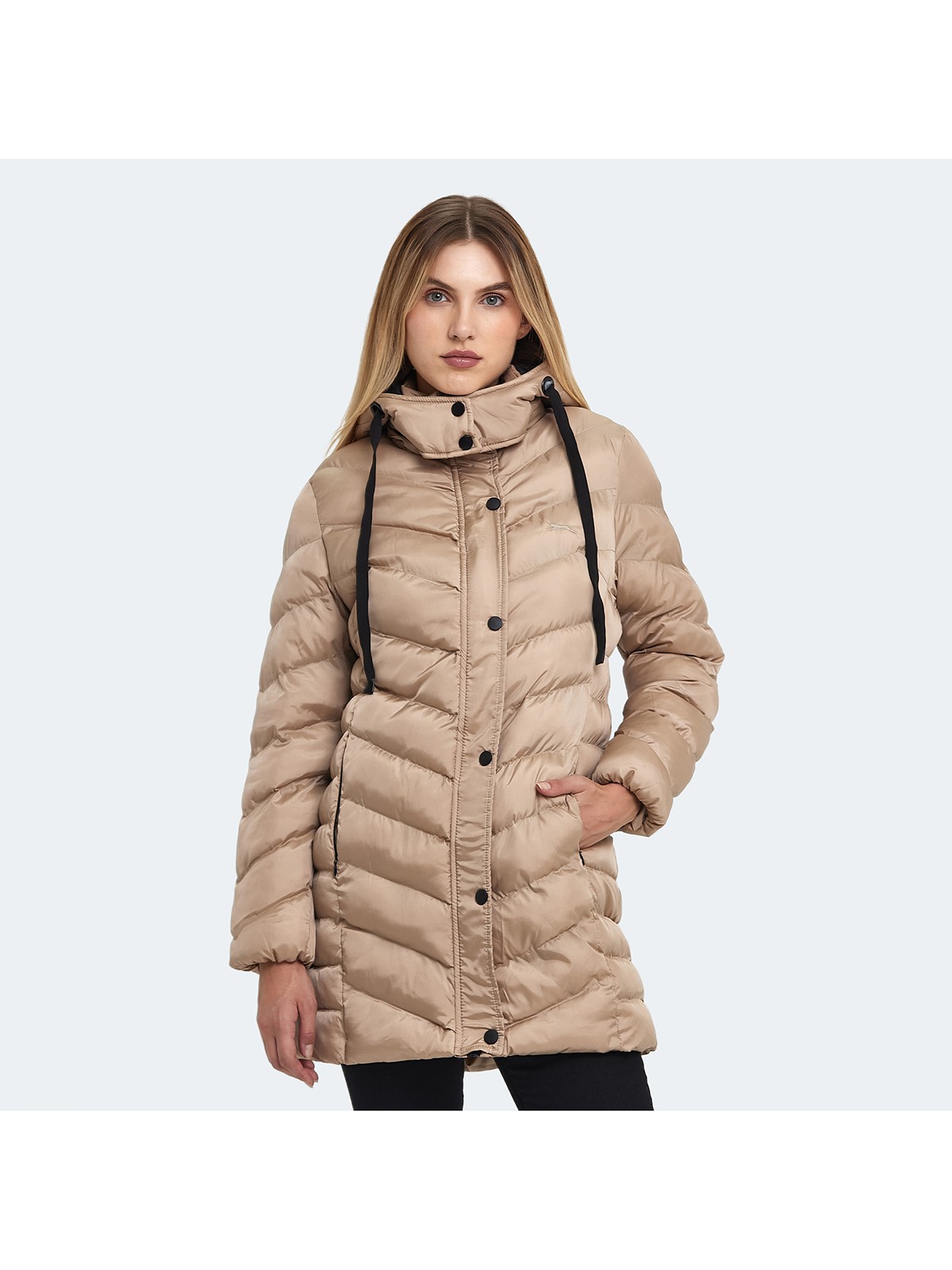 Slazenger GWEN Kadın Mont & Kaban Taba - Görsel 4