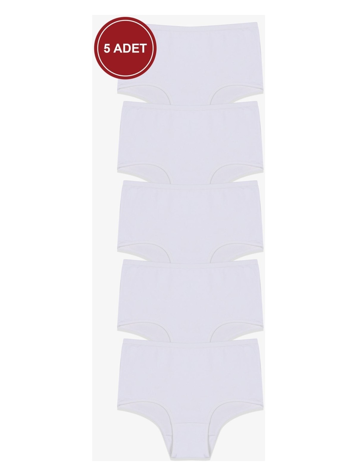 Koza İç Giyim Kadın 5'li Likralı Ekstra Yüksek Bel Külot - Görsel 4