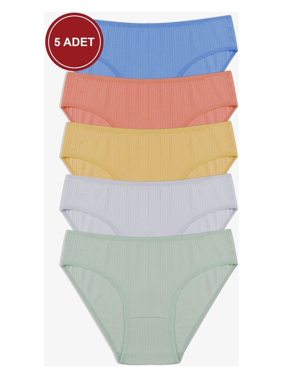 Koza İç Giyim Kadın 5'li Fitilli Külot - Görsel 4