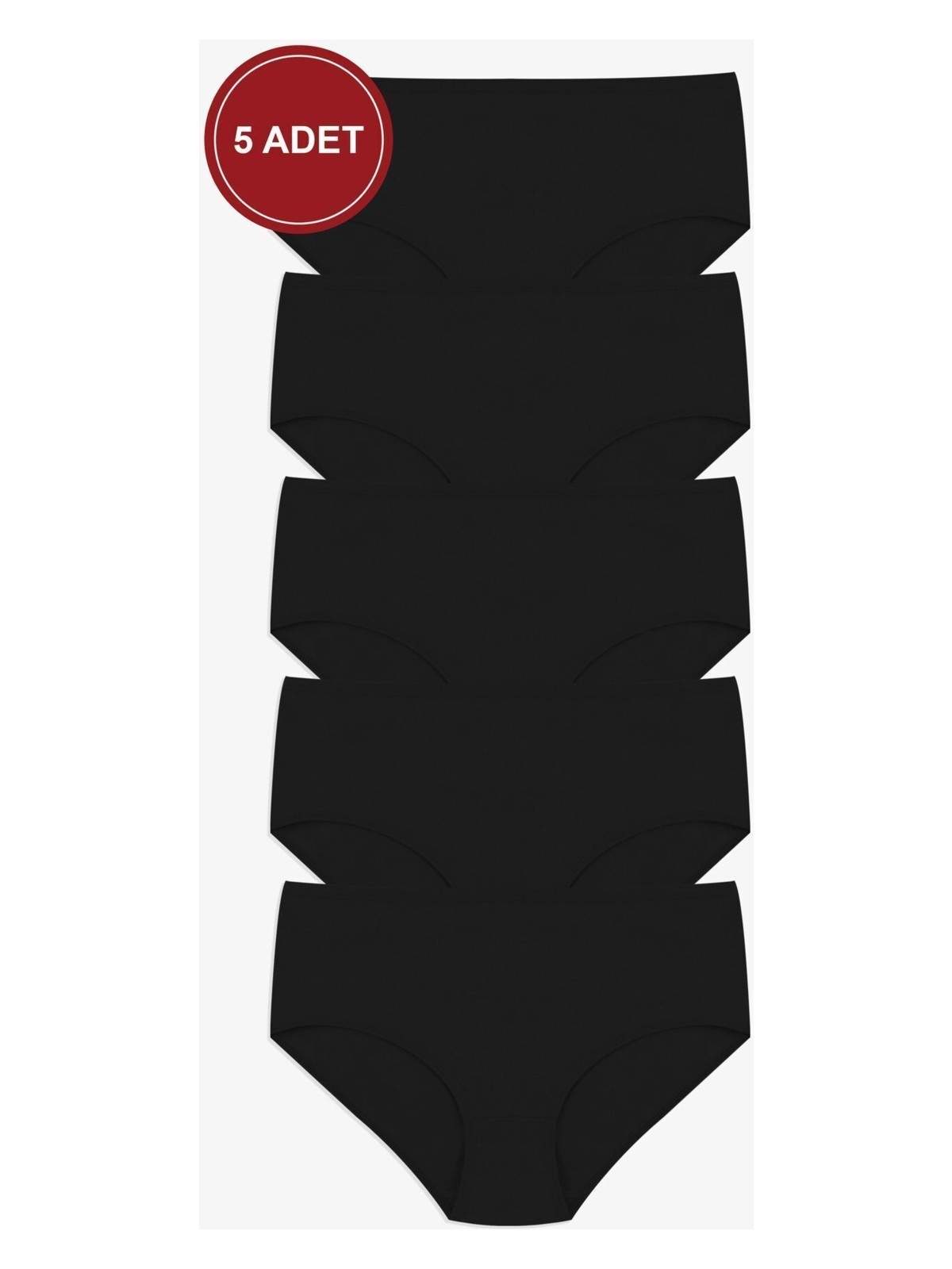 Koza İç Giyim Kadın 5'li Geniş Kenar Külot - Görsel 4