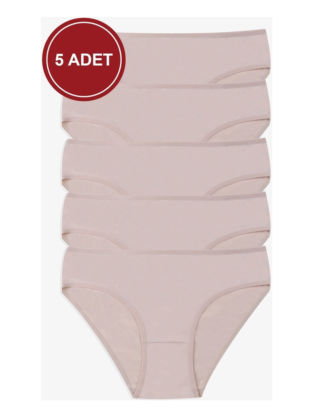 Koza İç Giyim Kadın 5'li Likralı Külot - Görsel 3