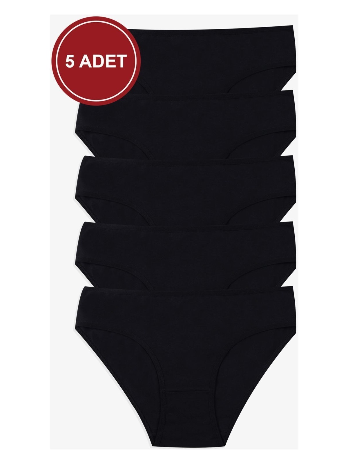 Koza İç Giyim Kadın 5'li Likralı Külot - Görsel 4