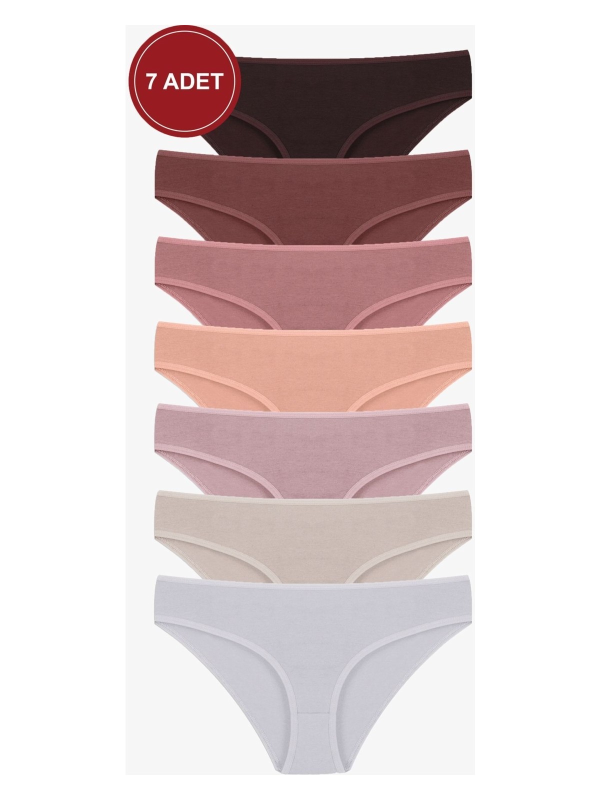 Koza İç Giyim Kadın 7'li Likralı Külot - Görsel 6