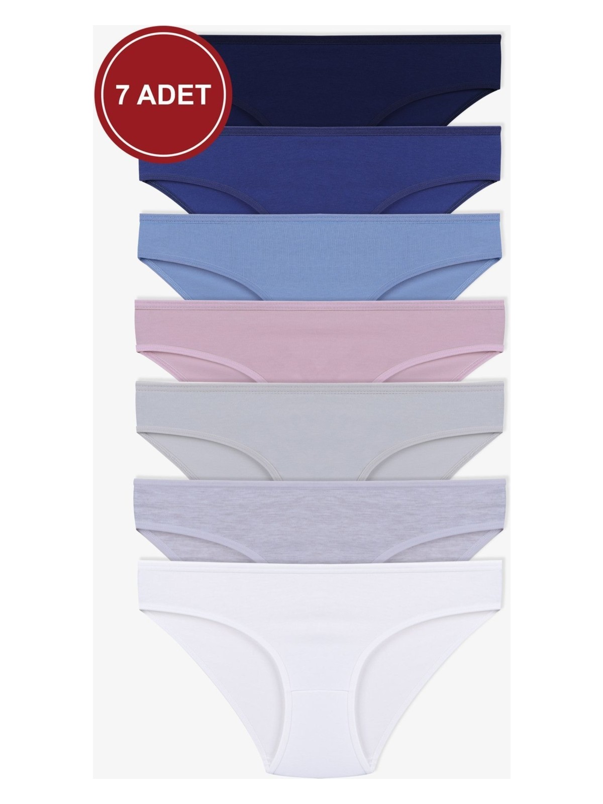 Koza İç Giyim Kadın 7'li Likralı Külot - Görsel 10