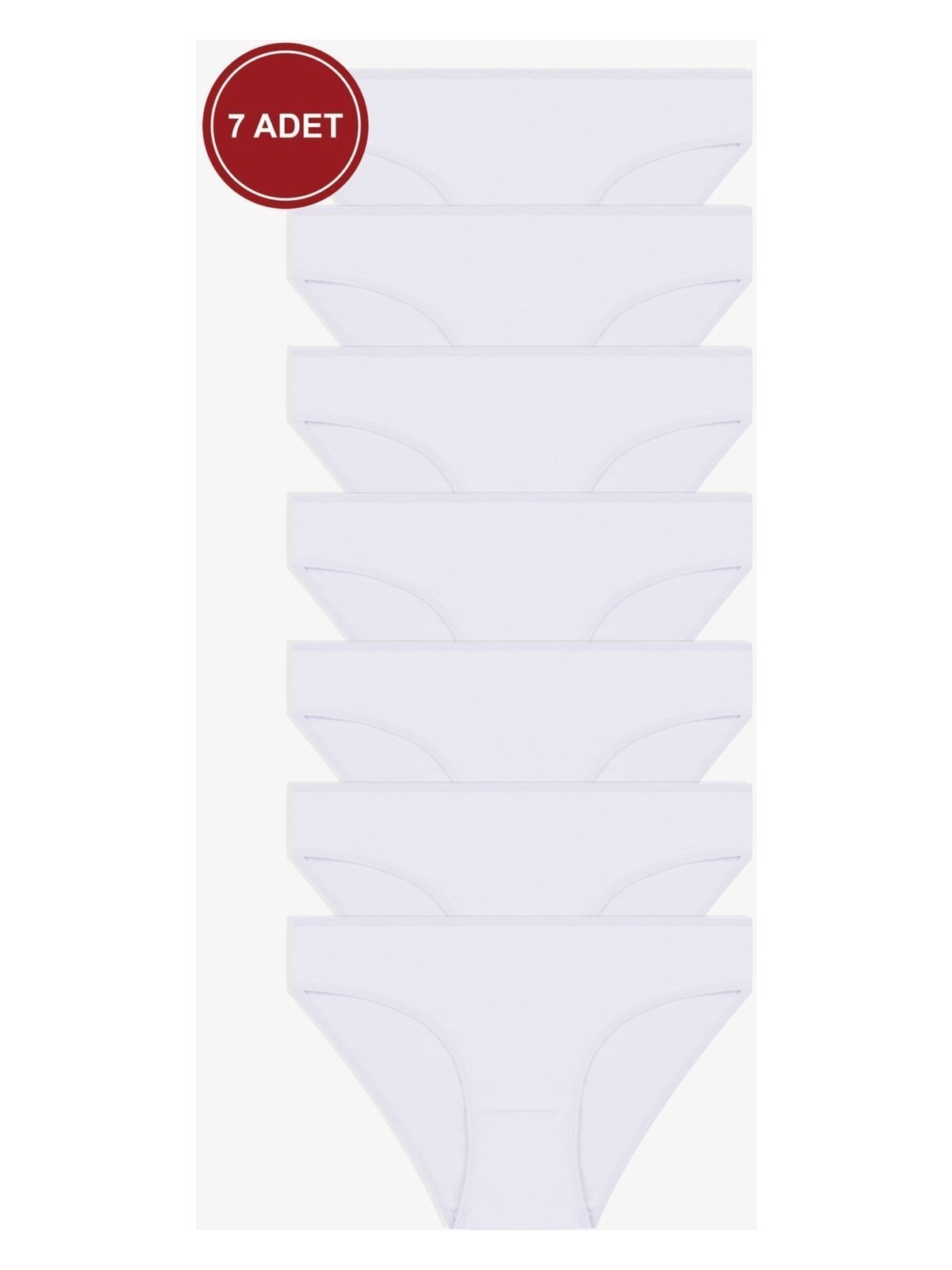 Koza İç Giyim Kadın 7'li Likralı Külot - Görsel 3